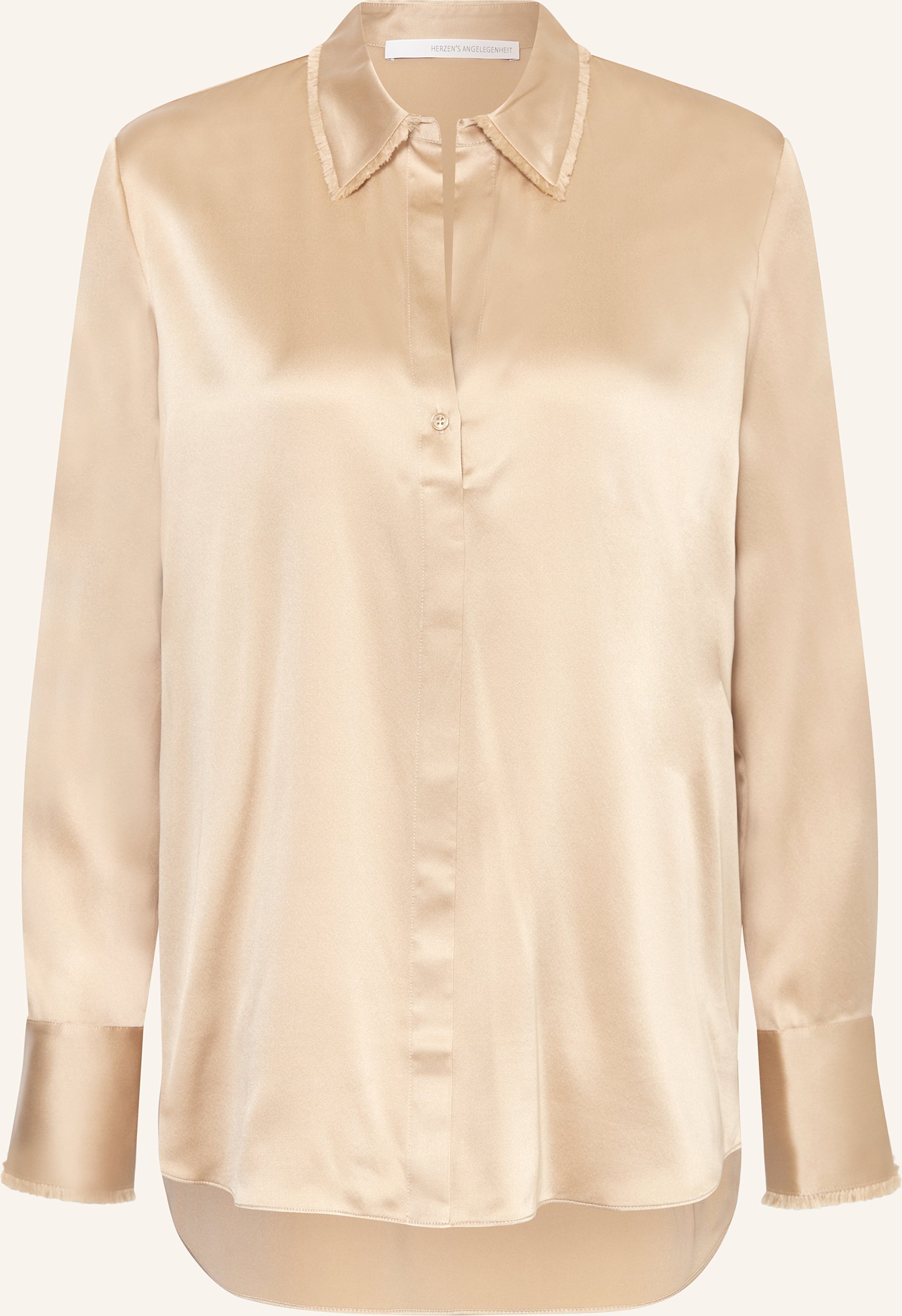 Herzen's Angelegenheit Blusenshirt Aus Seide beige