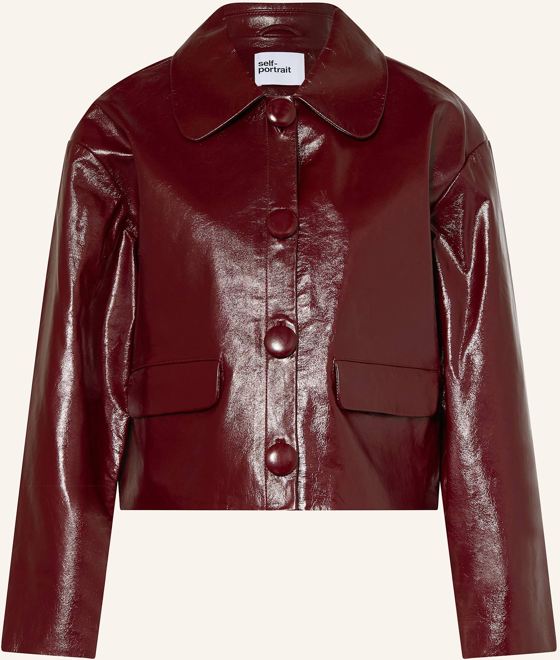 Self-Portrait Lederjacke rot