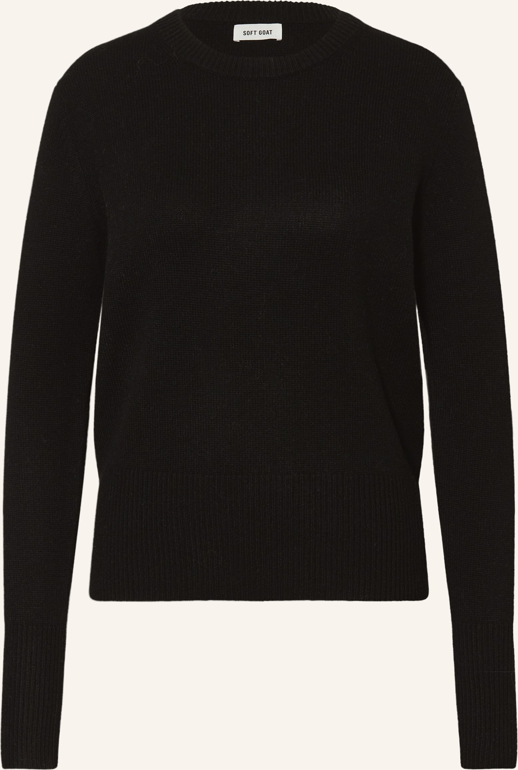 Soft Goat Cashmere-Pullover schwarz