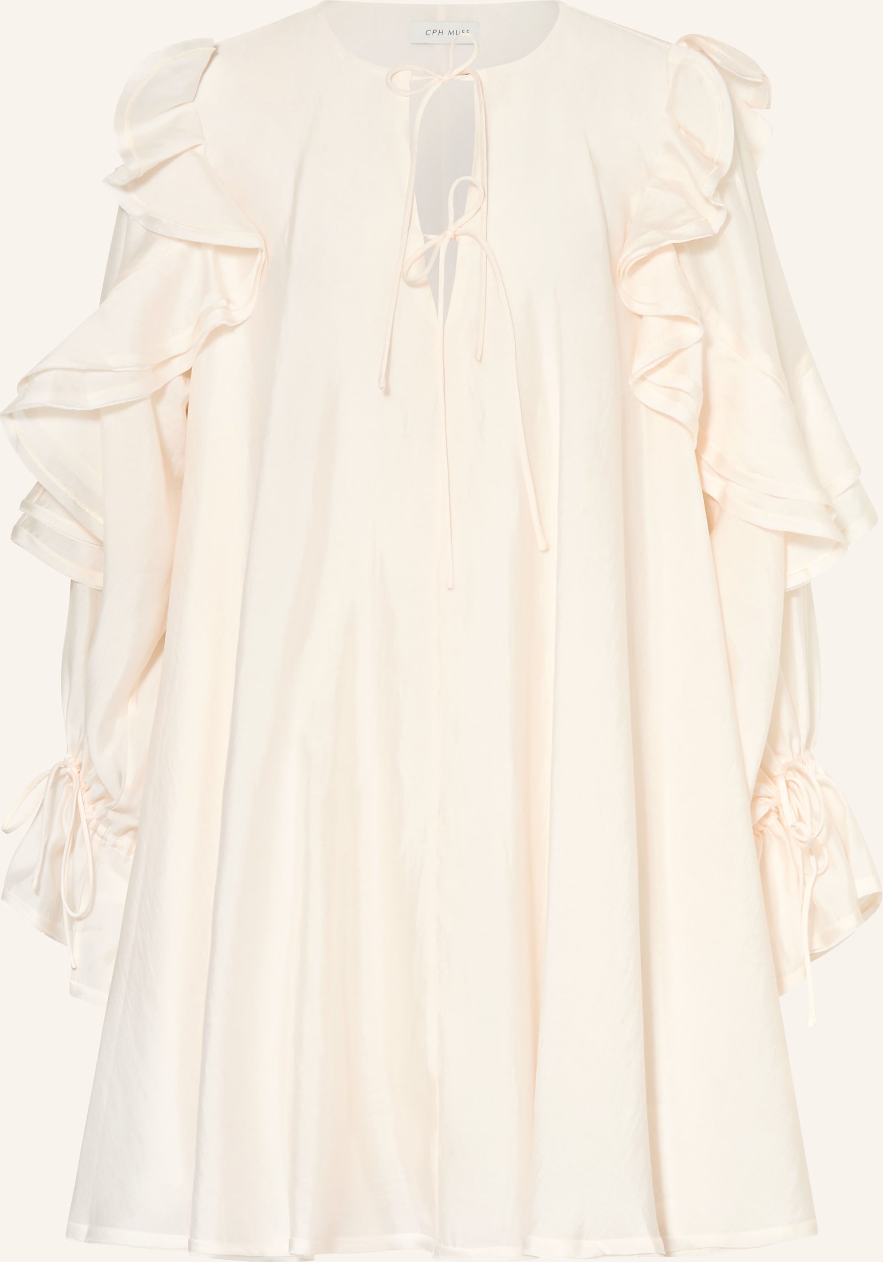 Cph Muse Kleid Cmmolly Mit Volants weiss