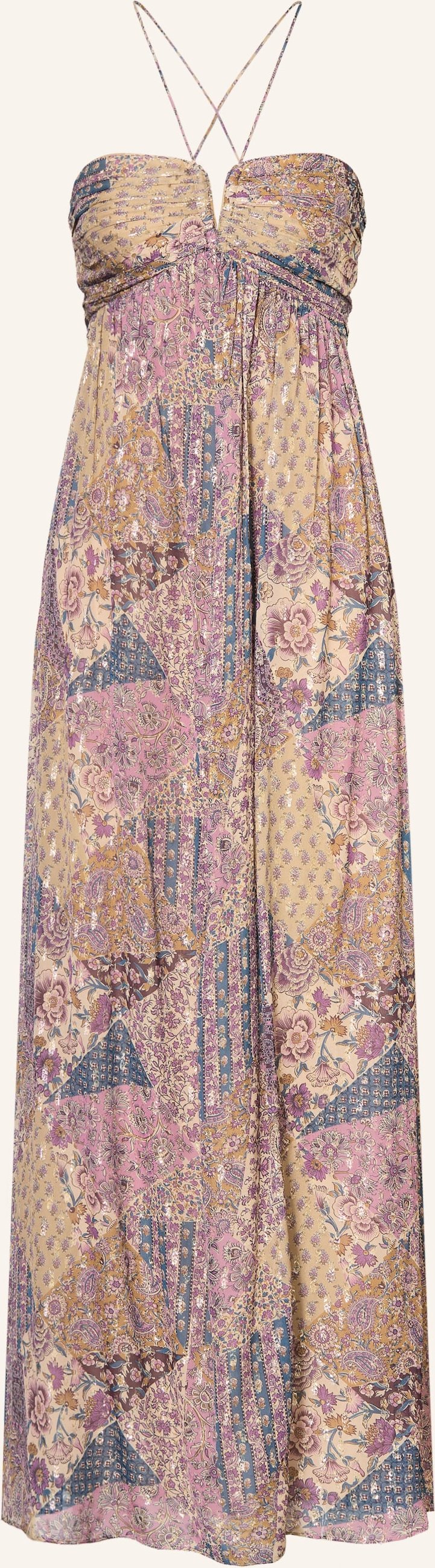 Ba&Sh Off-Shoulder-Kleid Pietra Mit Glitzergarn pink