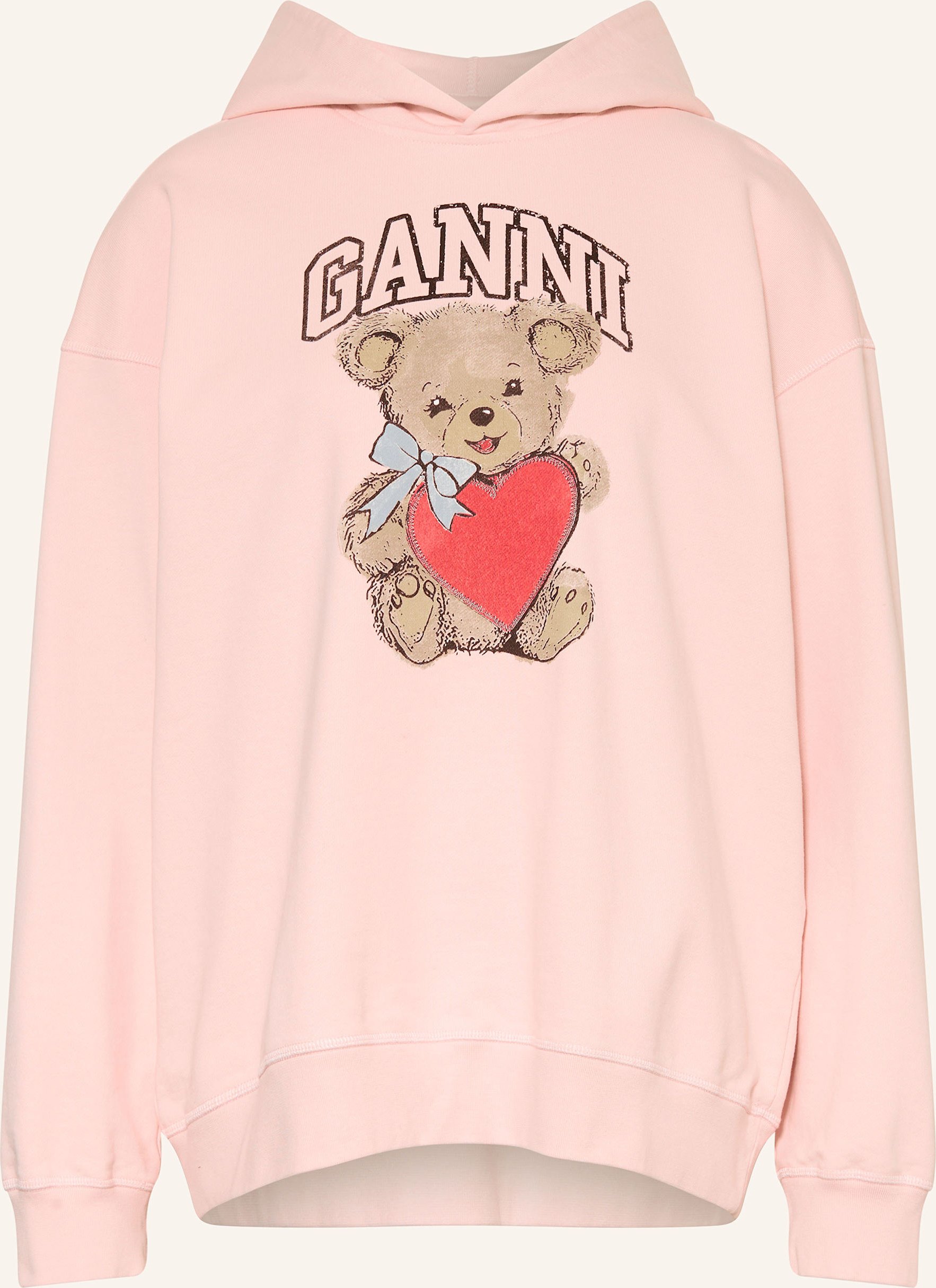 Ganni Oversized-Hoodie rosa