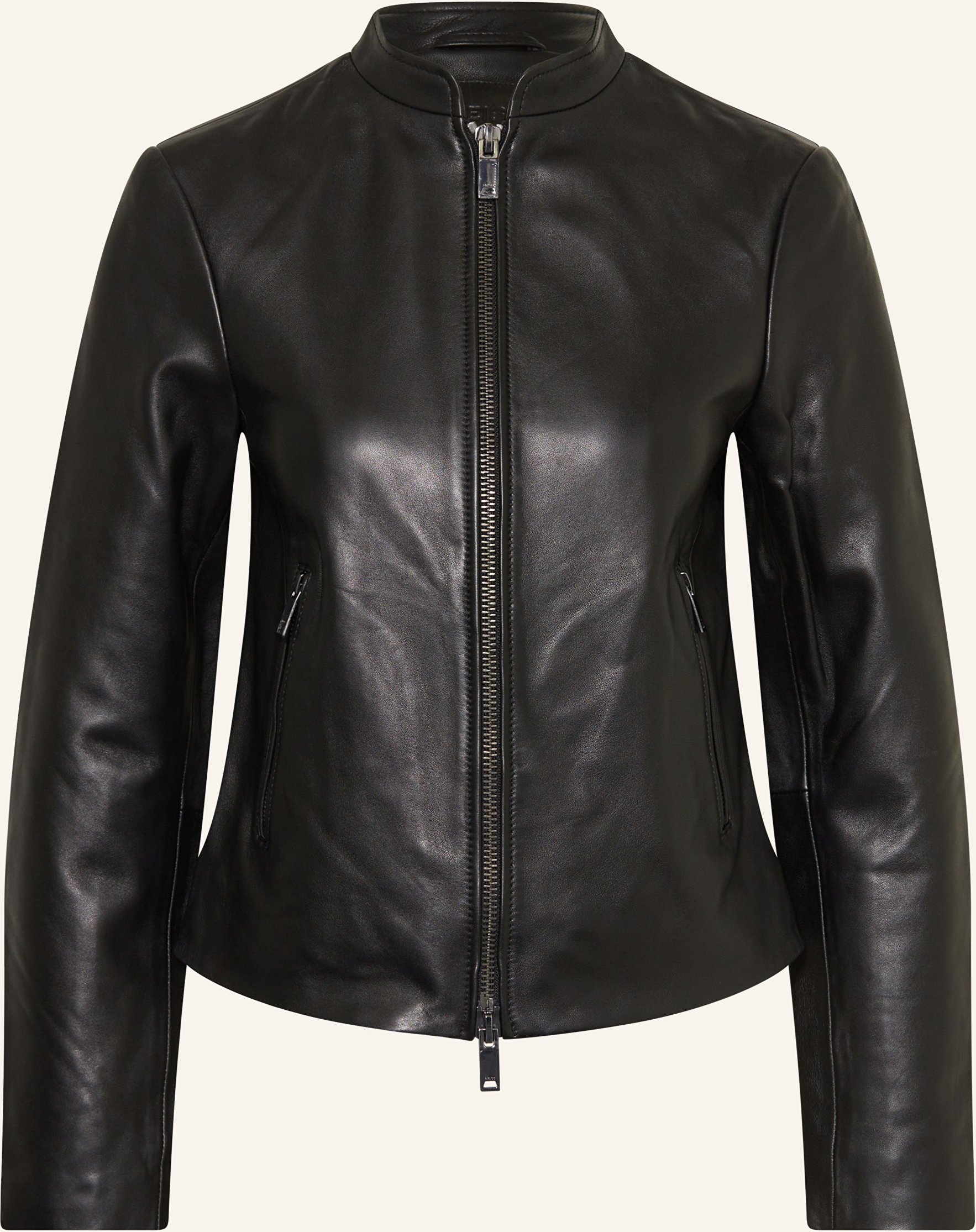 Thumbnail - Reiss Lederjacke Allie schwarz