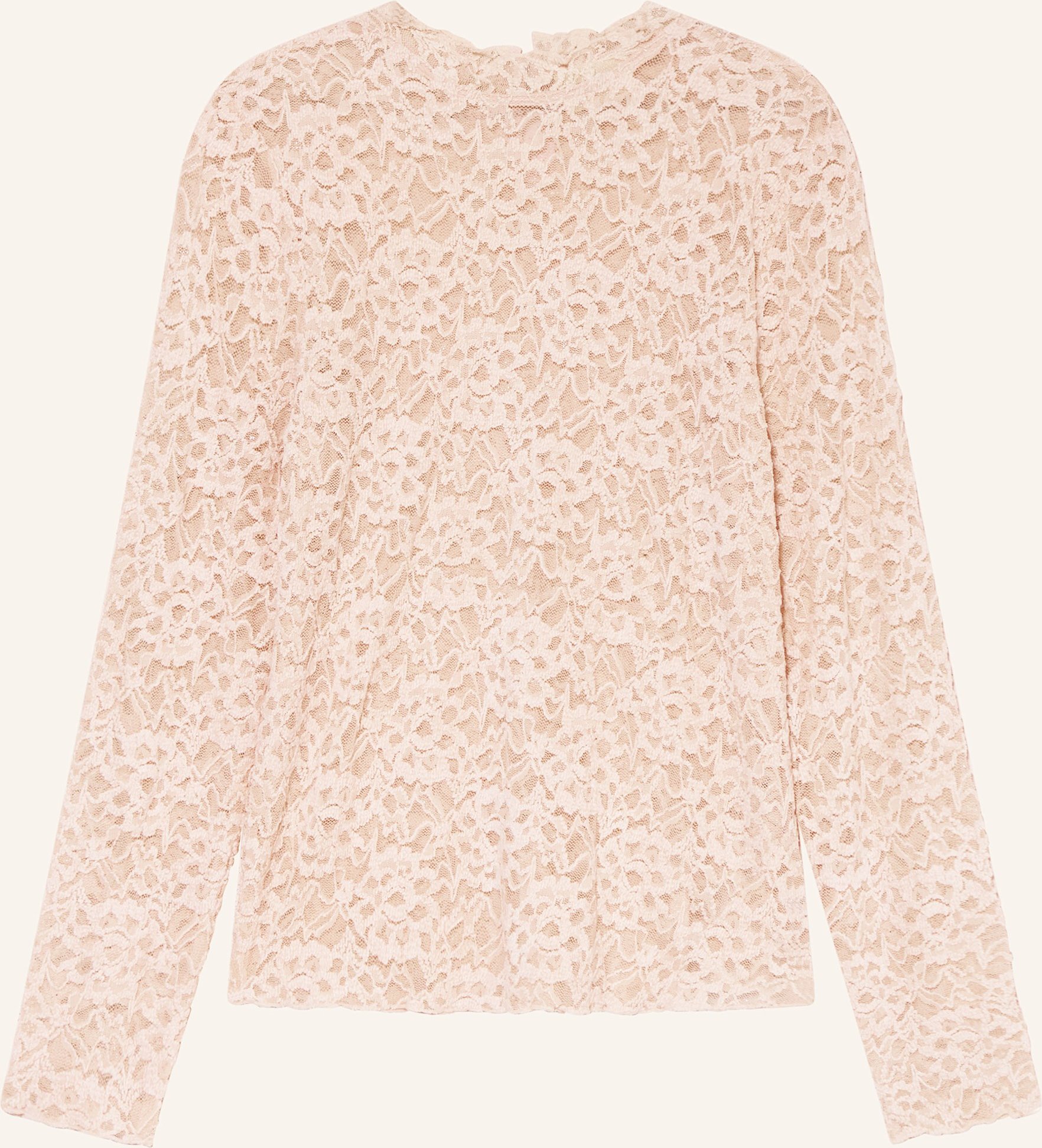 Cartoon Longsleeve Aus Spitze pink