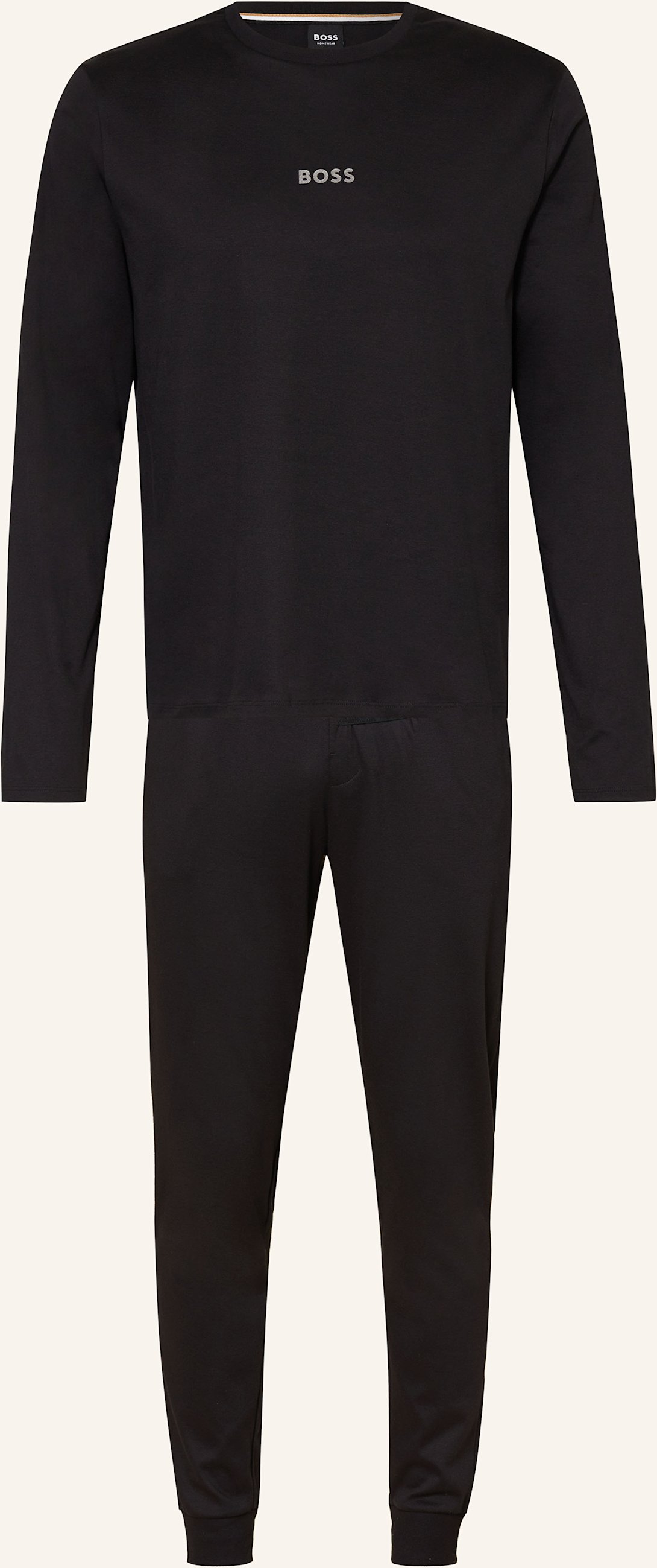 Thumbnail - Boss Pyjama-Set Xmas Long Set Regular Fit schwarz