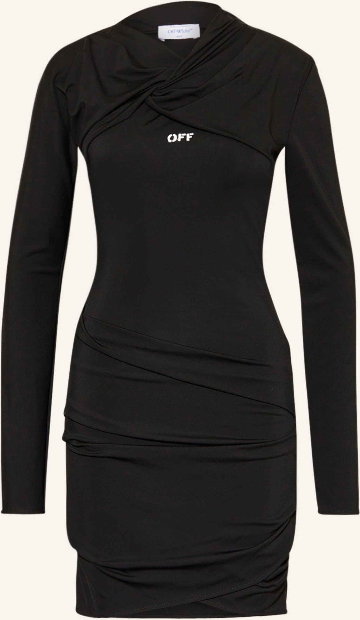 Thumbnail - Off-White Etuikleid schwarz