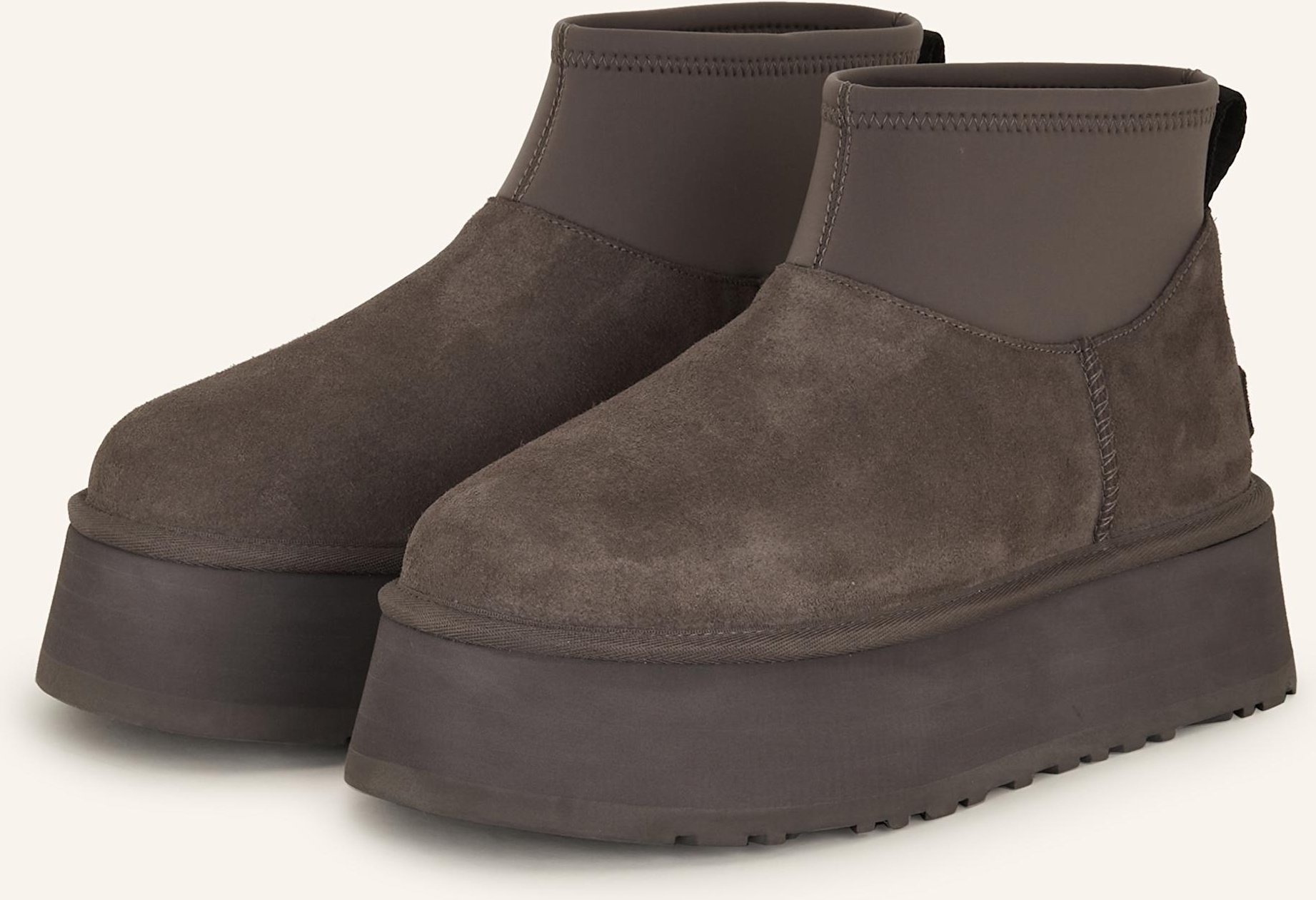 Ugg Plateau-Boots Classic Mini Dipper grau