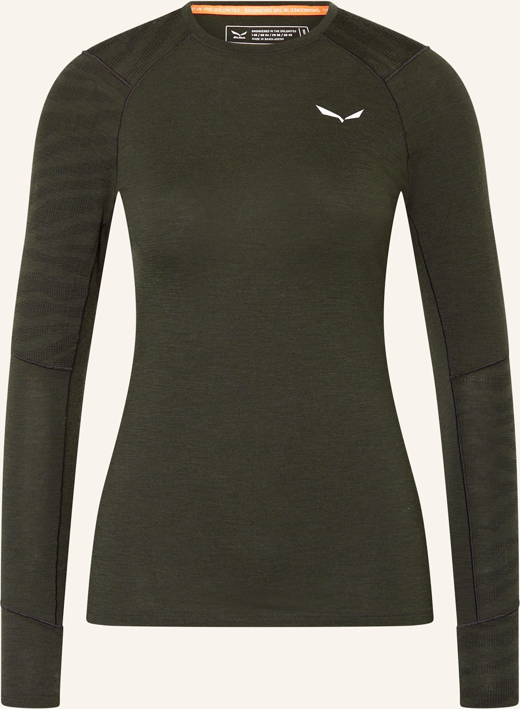 Salewa Funktionswäsche-Shirt Cristallo Aus Merinowolle gruen