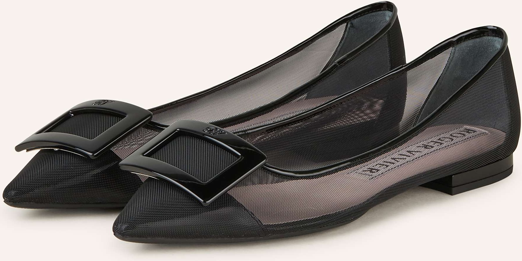 Roger Vivier Ballerinas Gommettine schwarz