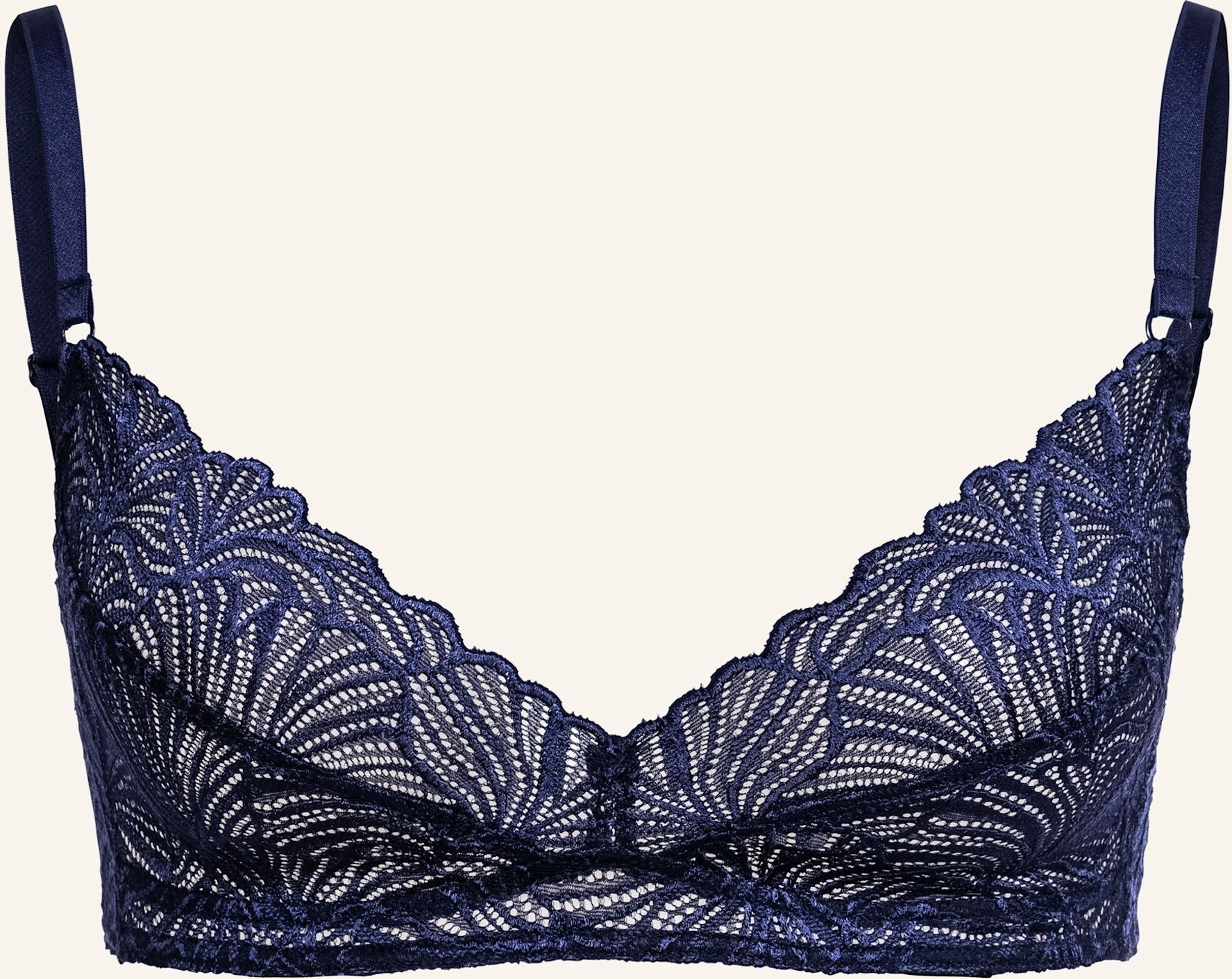 Thumbnail - Erlich Textil Bh Fluid Lace Bügelloser Bh blau