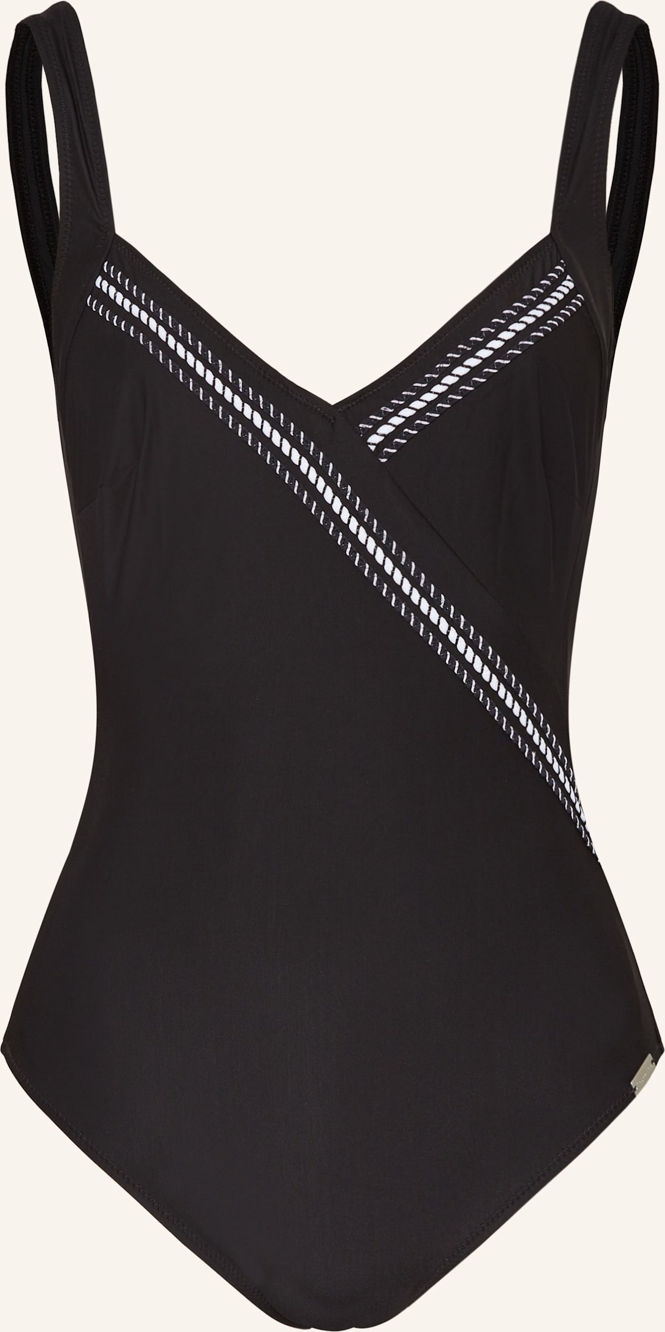 Charmline Shape-Badeanzug Ribbon Play schwarz