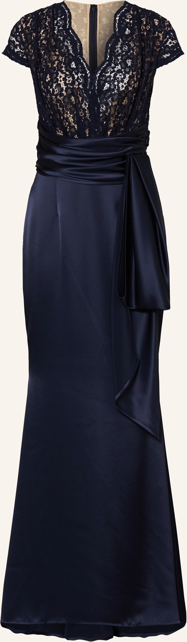 Talbot Runhof Abendkleid Im Materialmix blau