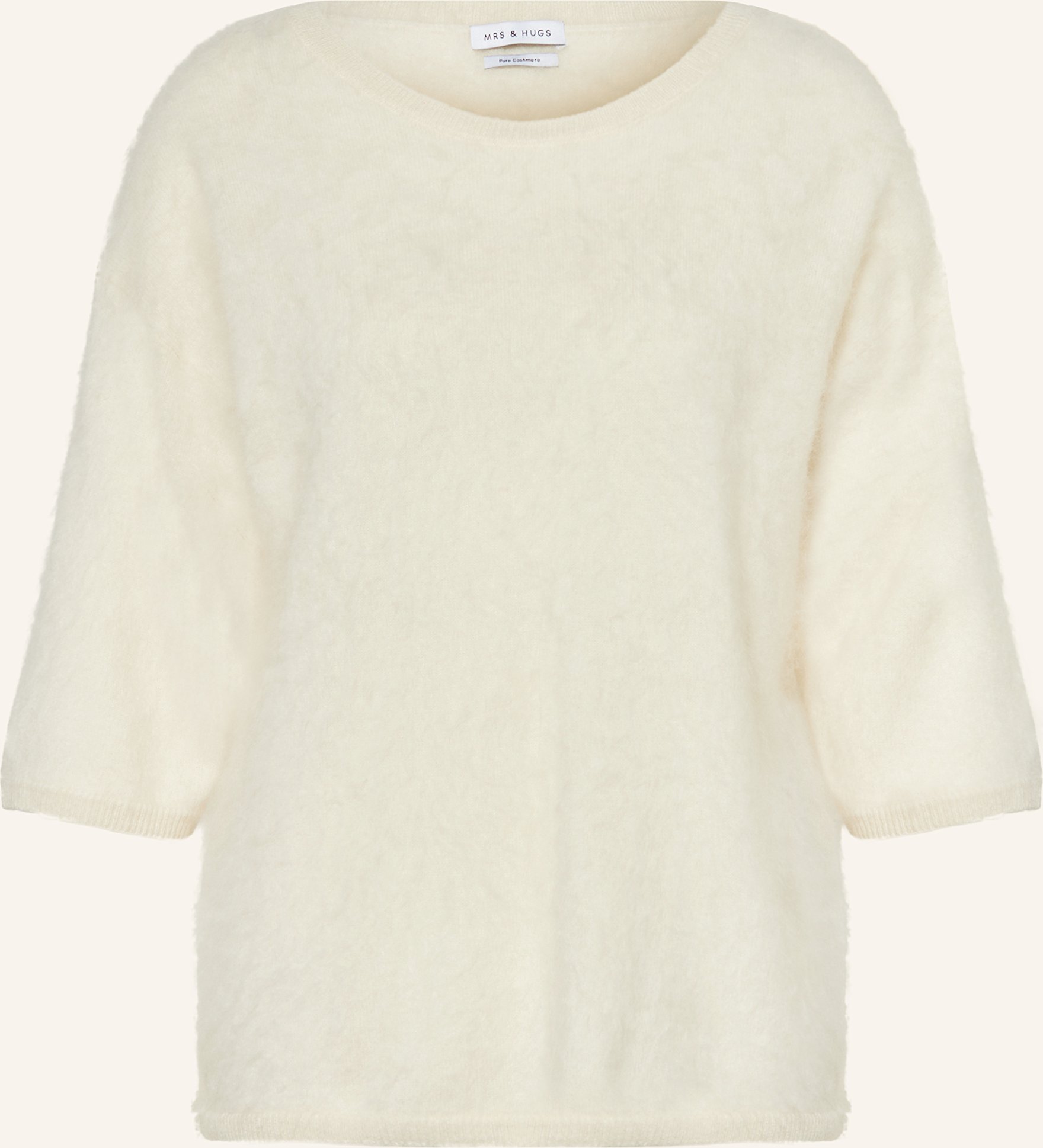 Thumbnail - Mrs & Hugs Strickshirt Aus Cashmere weiss