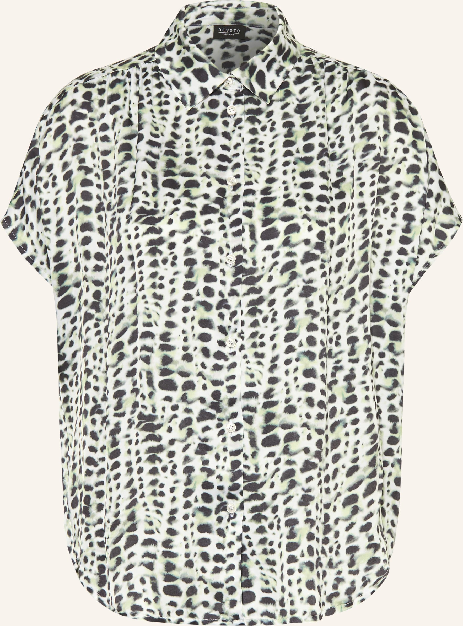 Desoto Hemdbluse Florine Aus Satin gruen