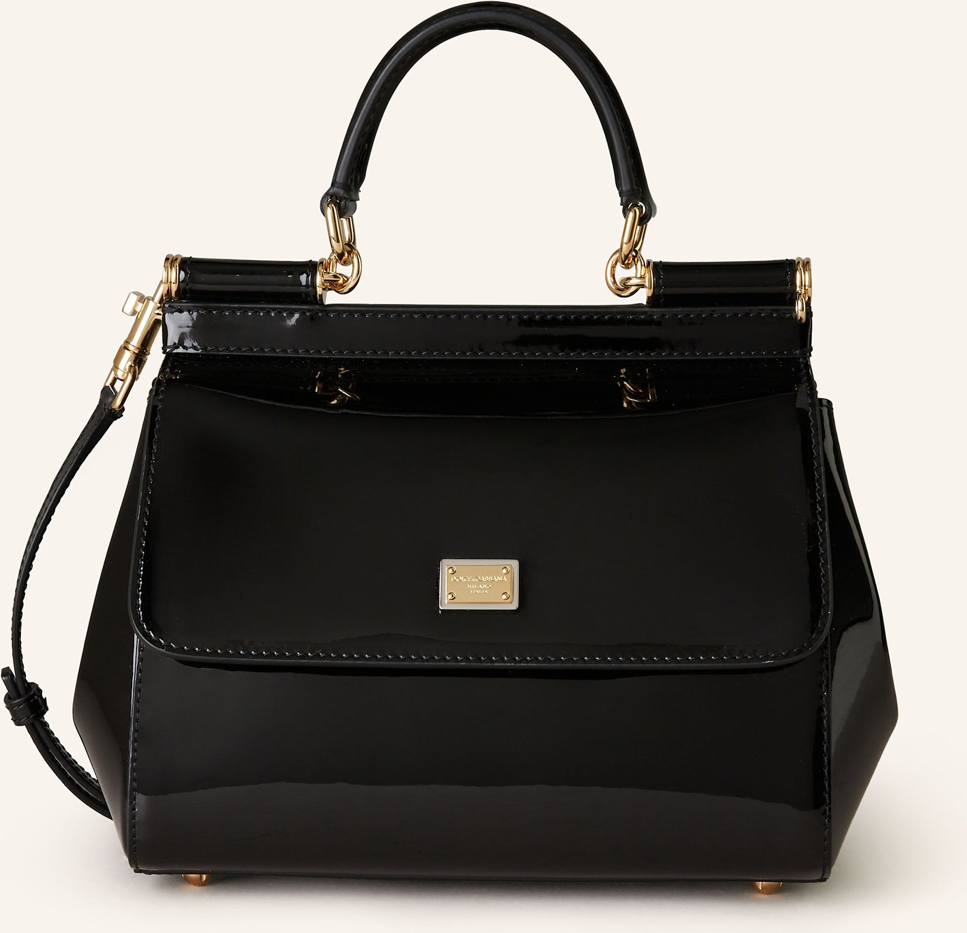 Dolce & Gabbana Umhängetasche Sicily Medium schwarz