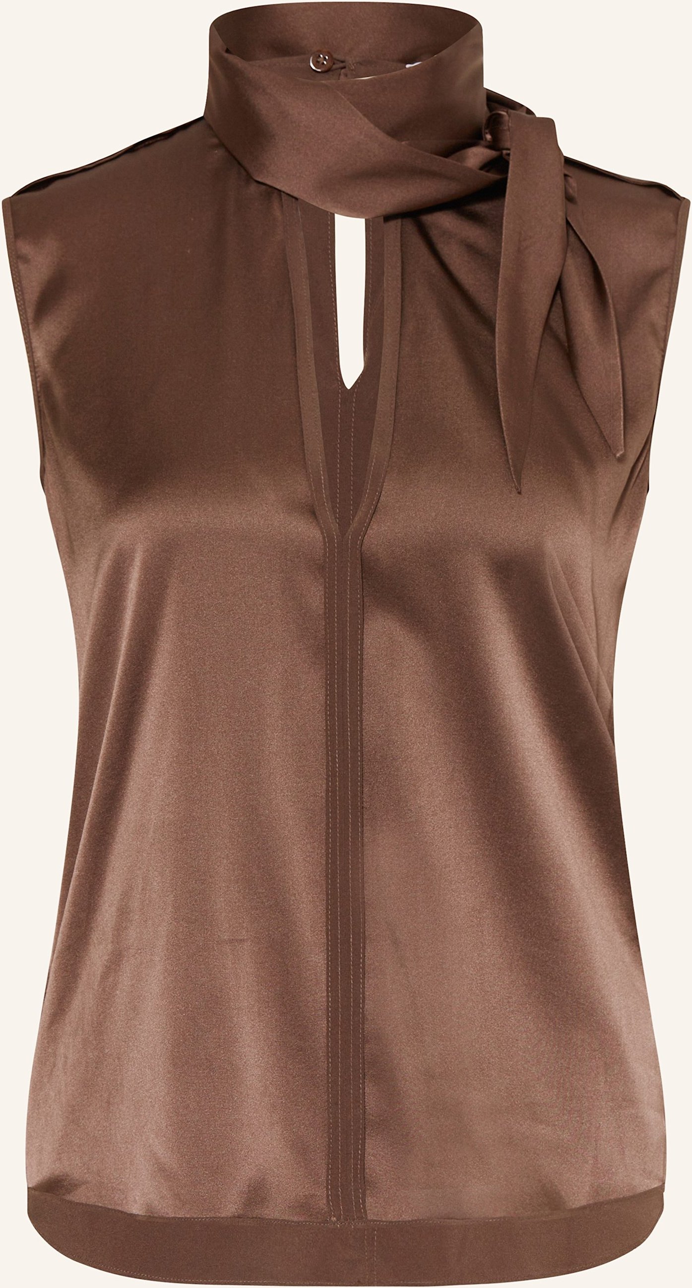 Dorothee Schumacher Blusentop Sense Of Shine Aus Seide braun