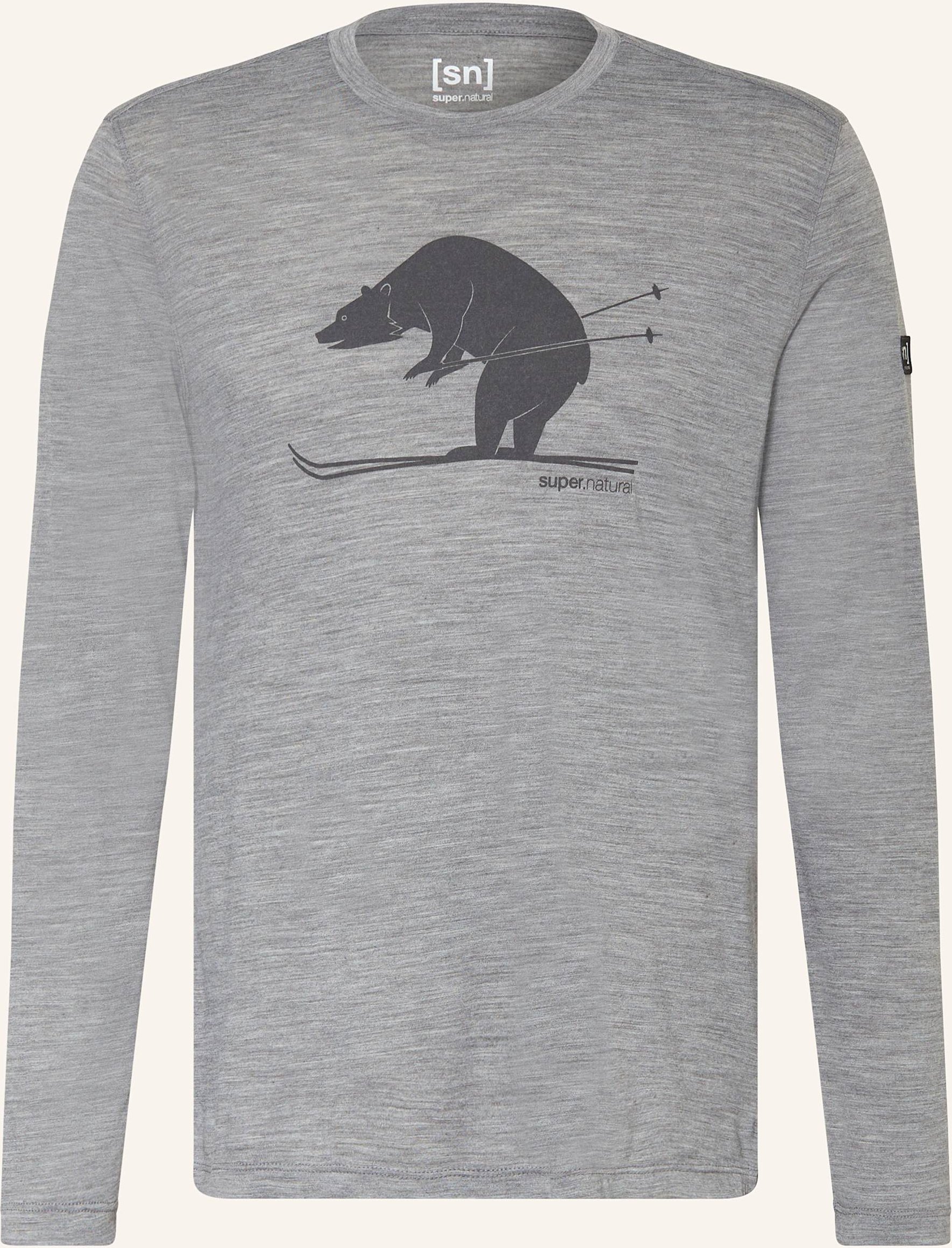 Super.Natural Longsleeve Karl Mit Merinowolle grau