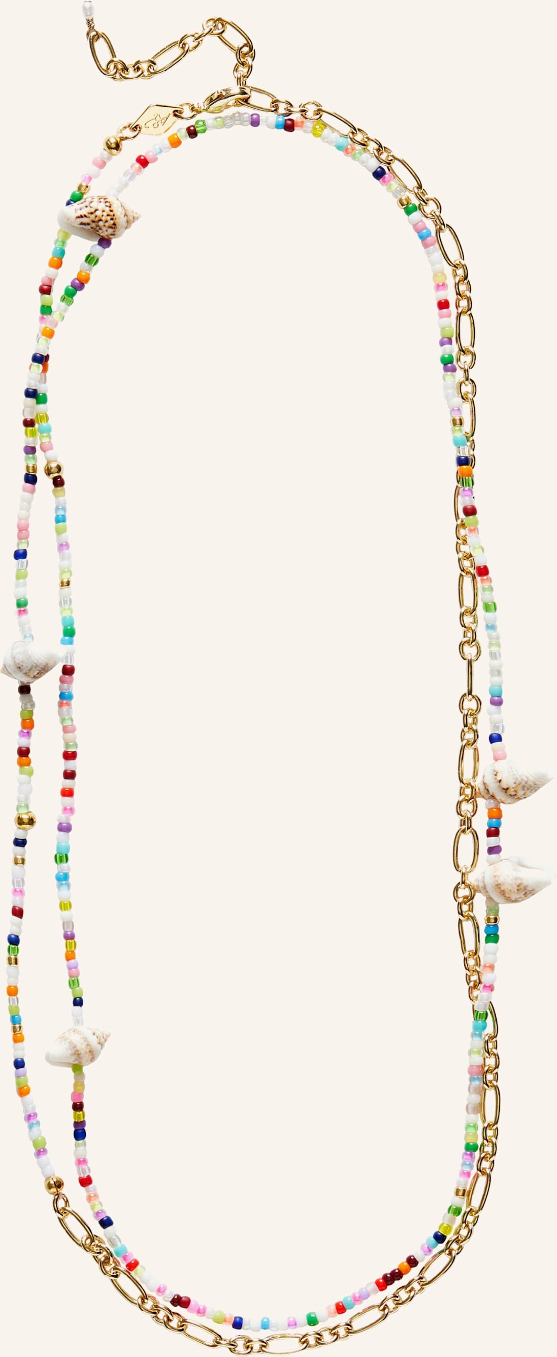 Anni Lu Kette 2 Fiesta Shell Bellychain/Necklace By Glambou gold