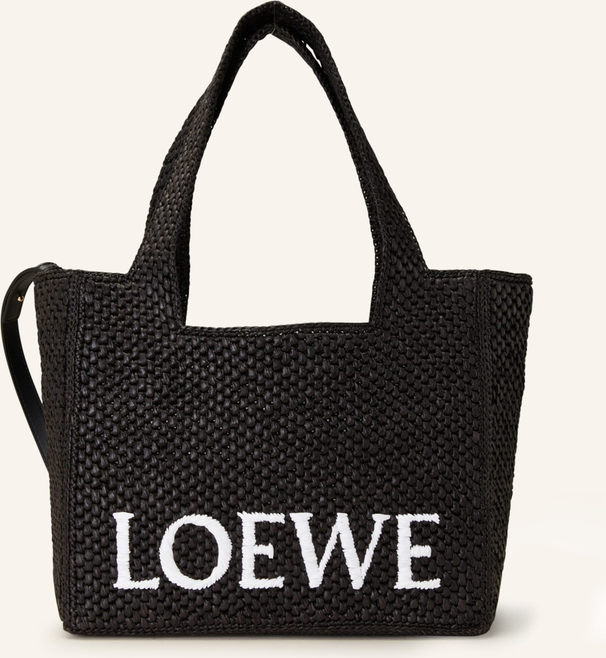 Thumbnail - Loewe Shopper Font Tote Medium schwarz
