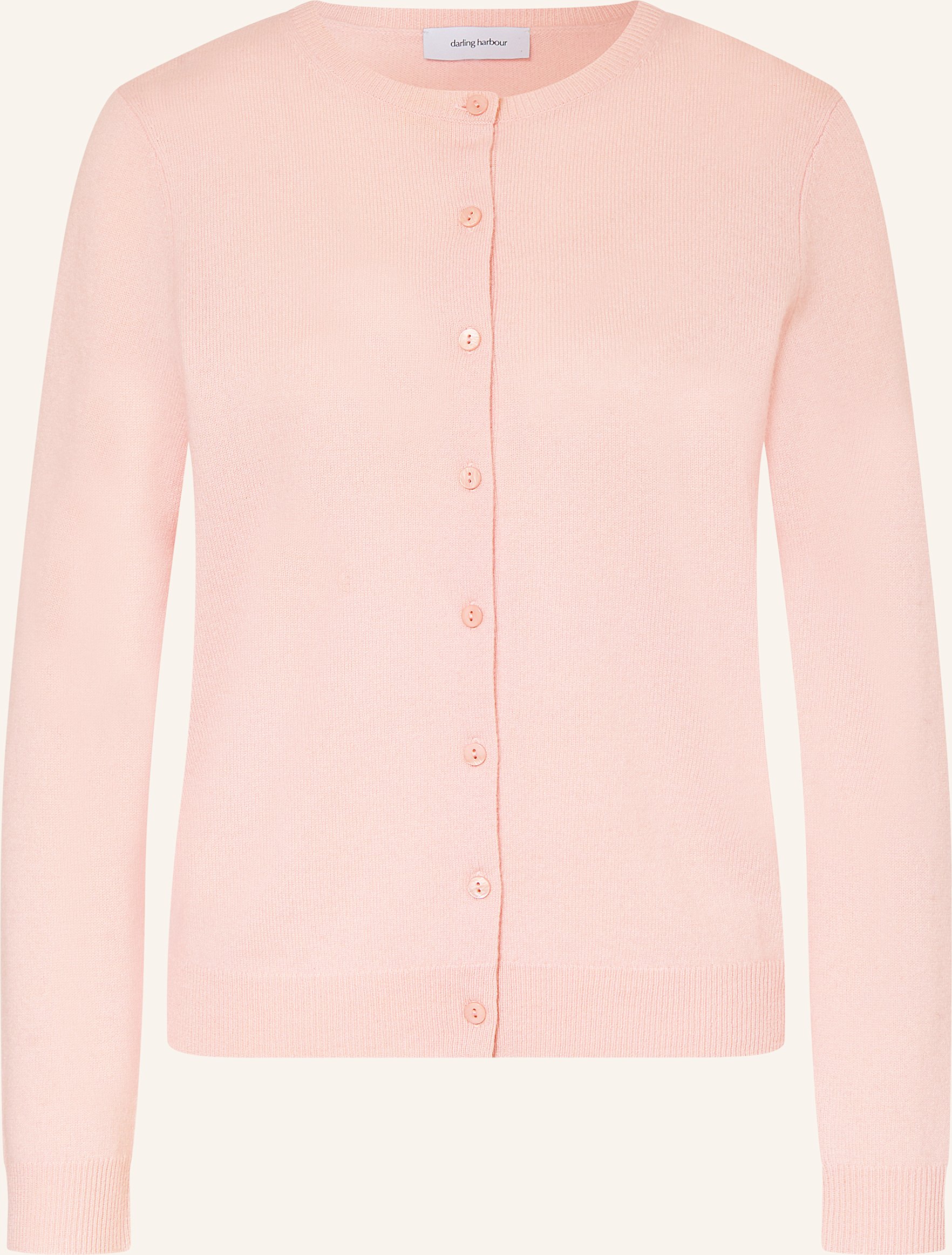Darling Harbour Strickjacke Aus Cashmere rosa