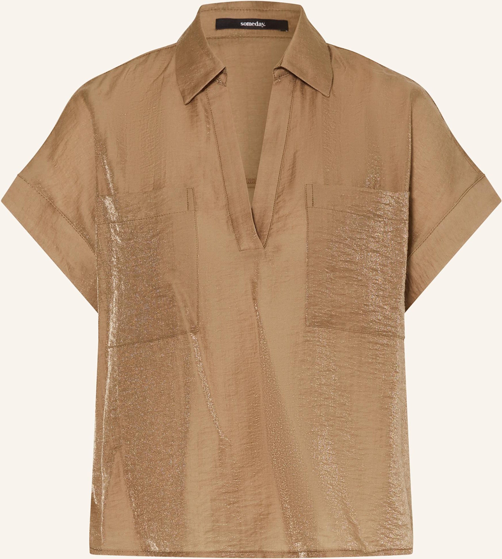 Someday Blusenshirt Zleana braun