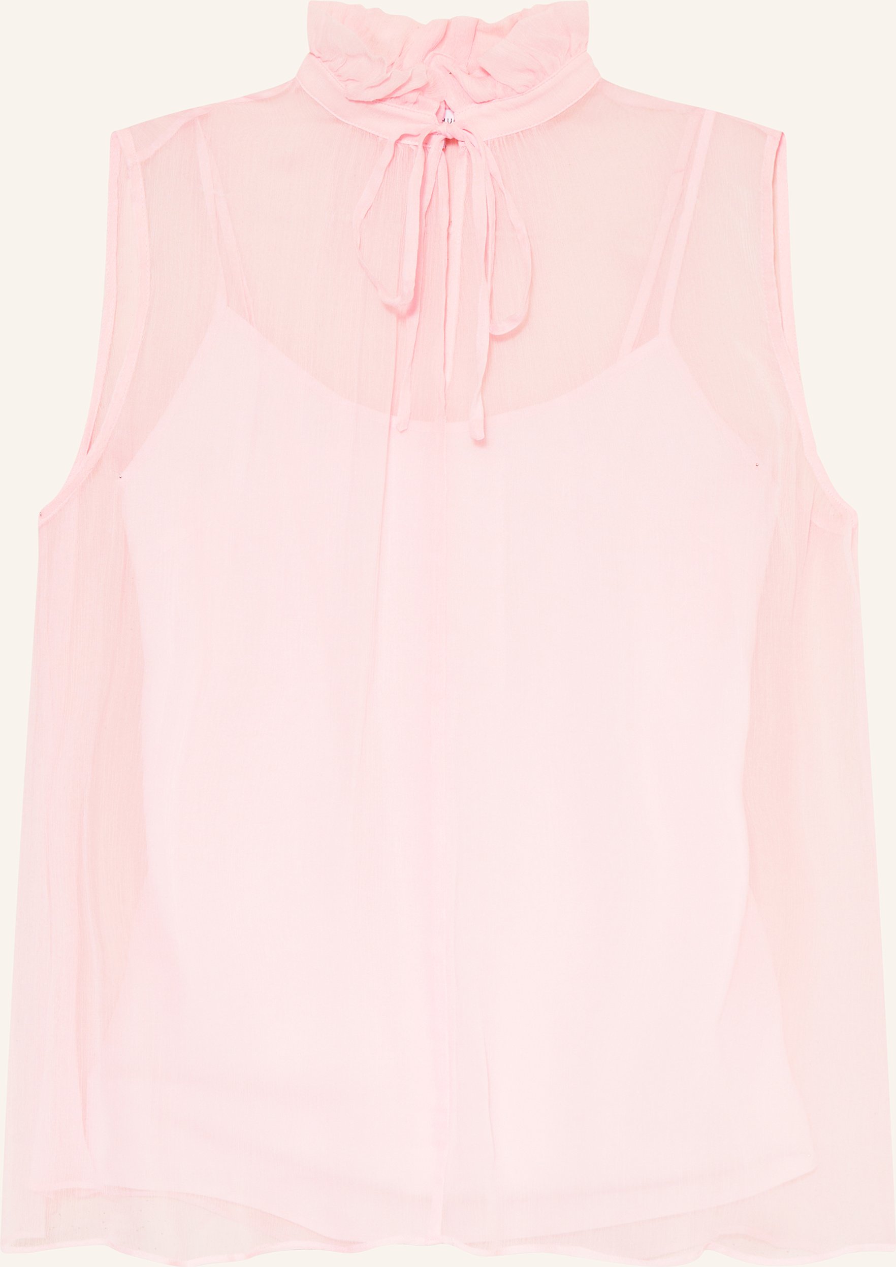 Mrs & Hugs Top Mit Rüschen rosa