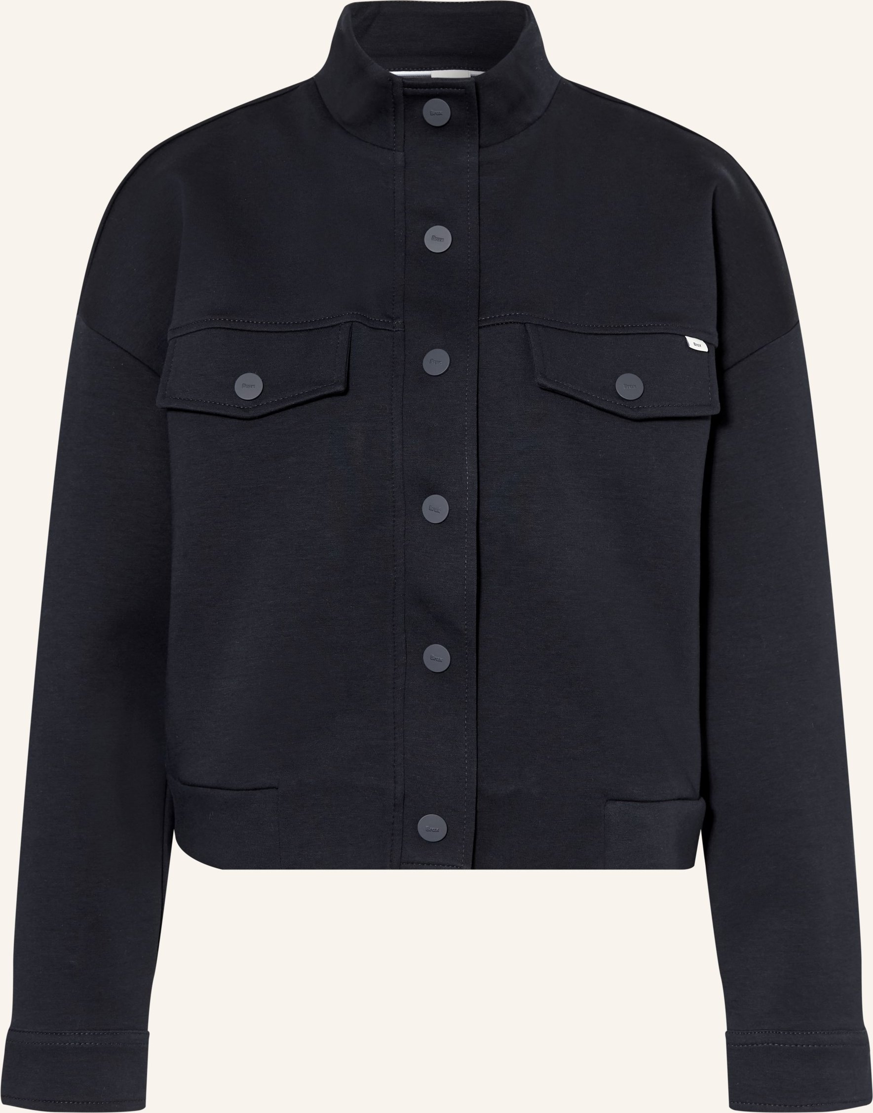 Brax Kastenjacke Bris Aus Jersey blau