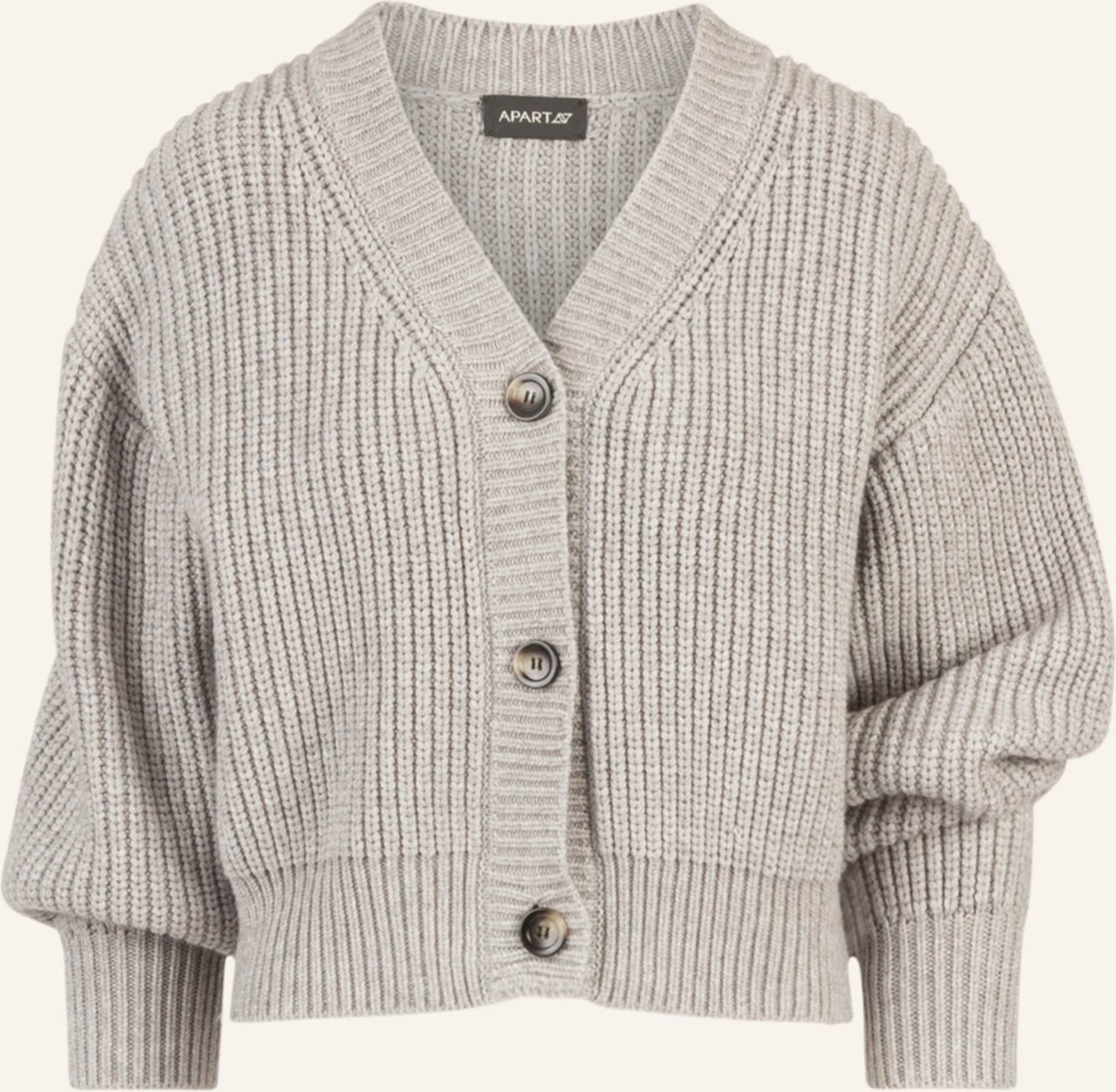 Apart Oversized Strickjacke grau