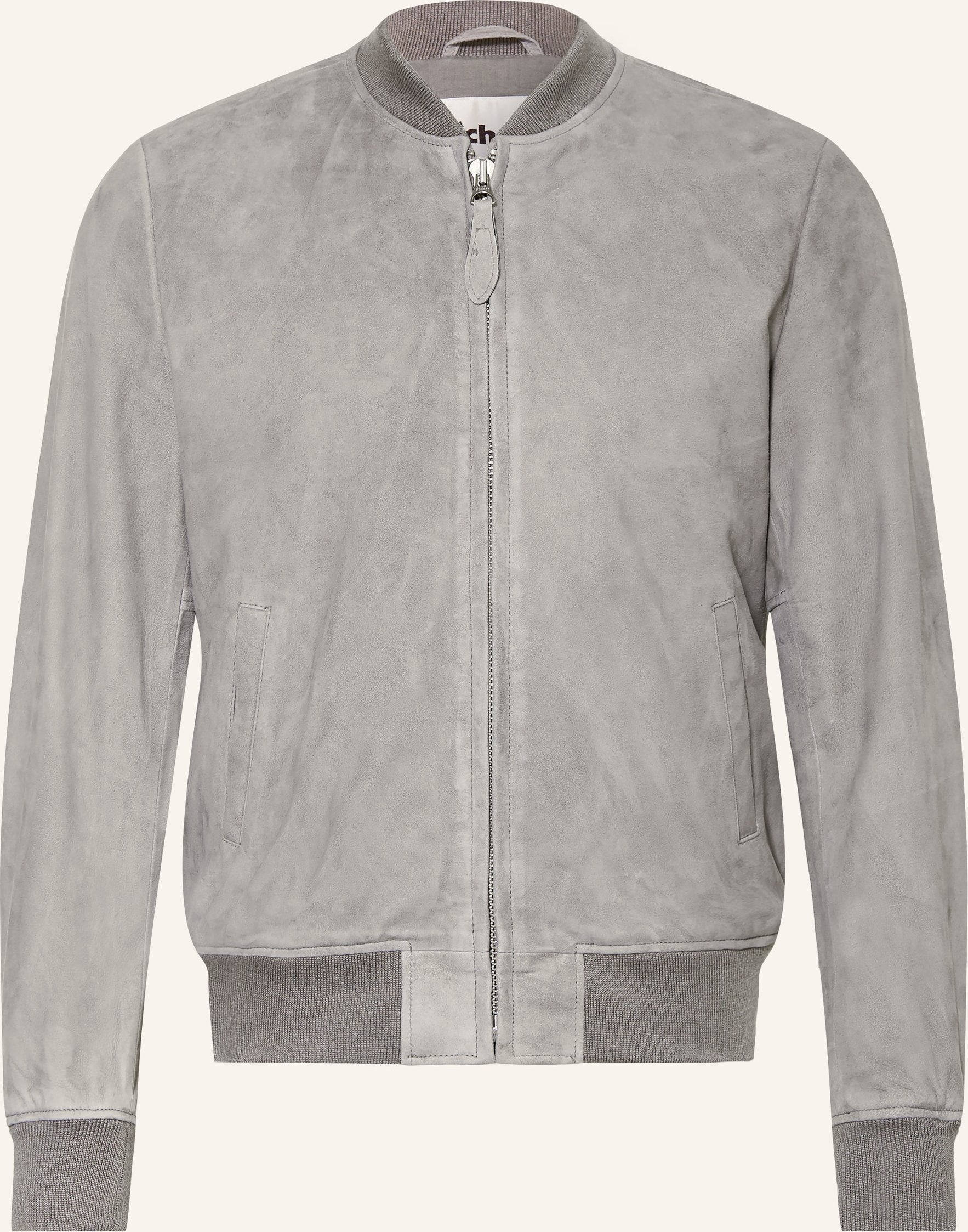 Schott Nyc Lederblouson grau