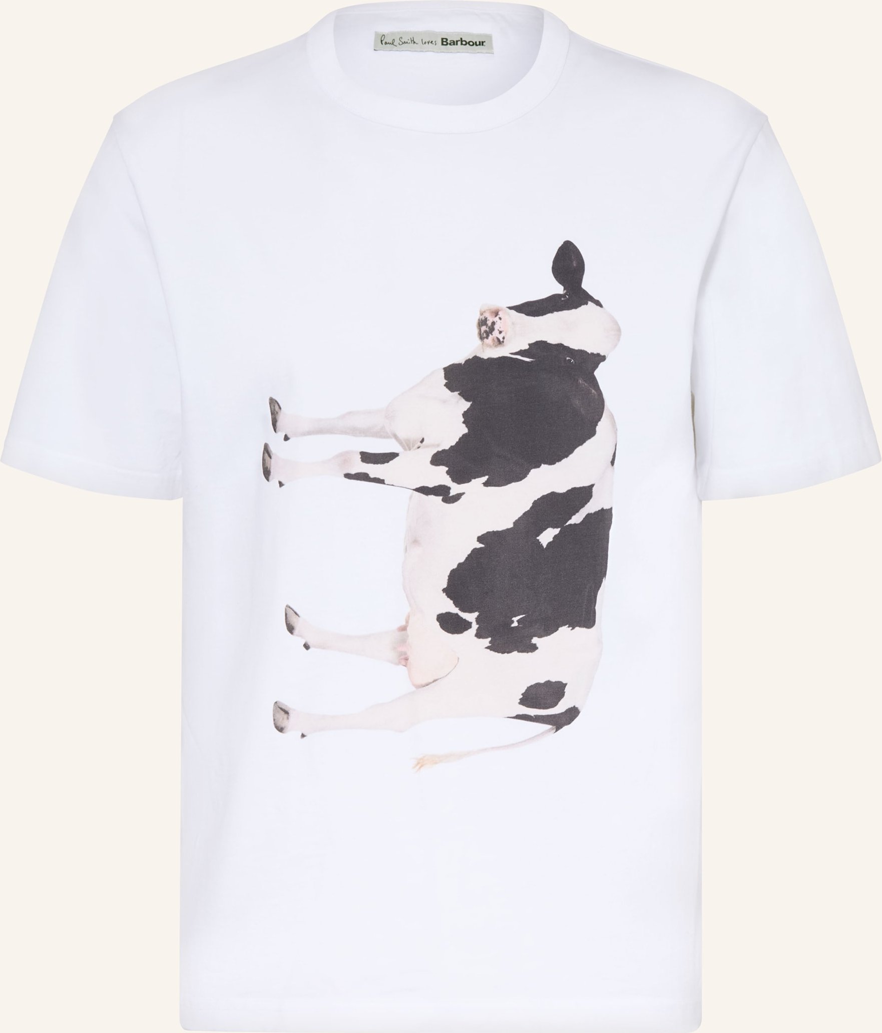 Barbour T-Shirt weiss