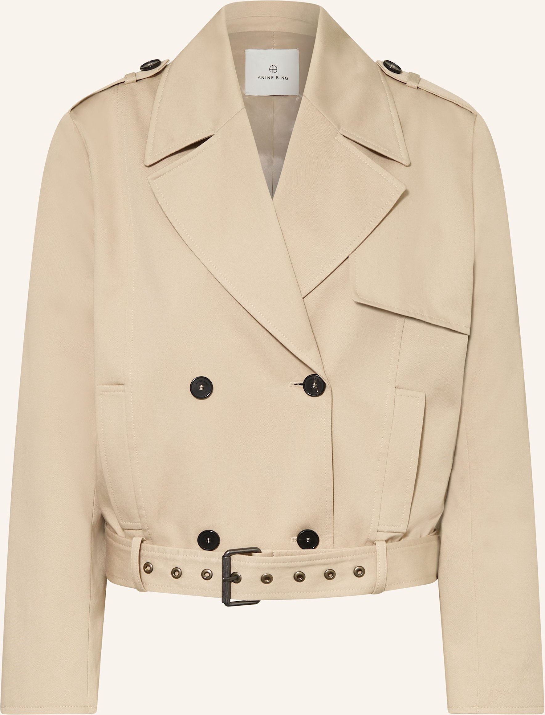 Thumbnail - Anine Bing Trench-Jacke Greer beige