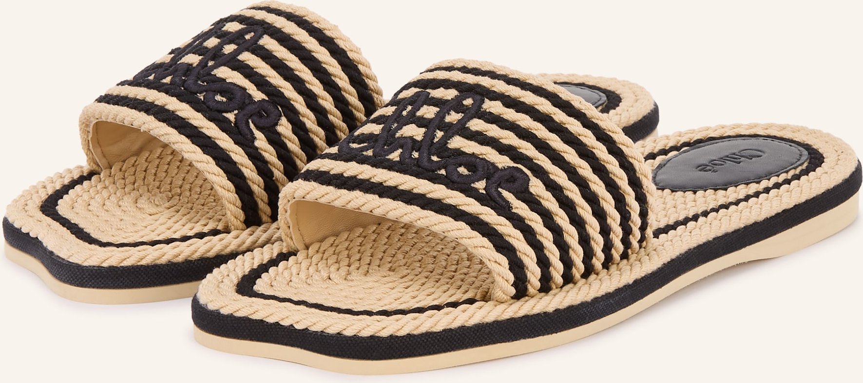 Chloé Pantoletten schwarz