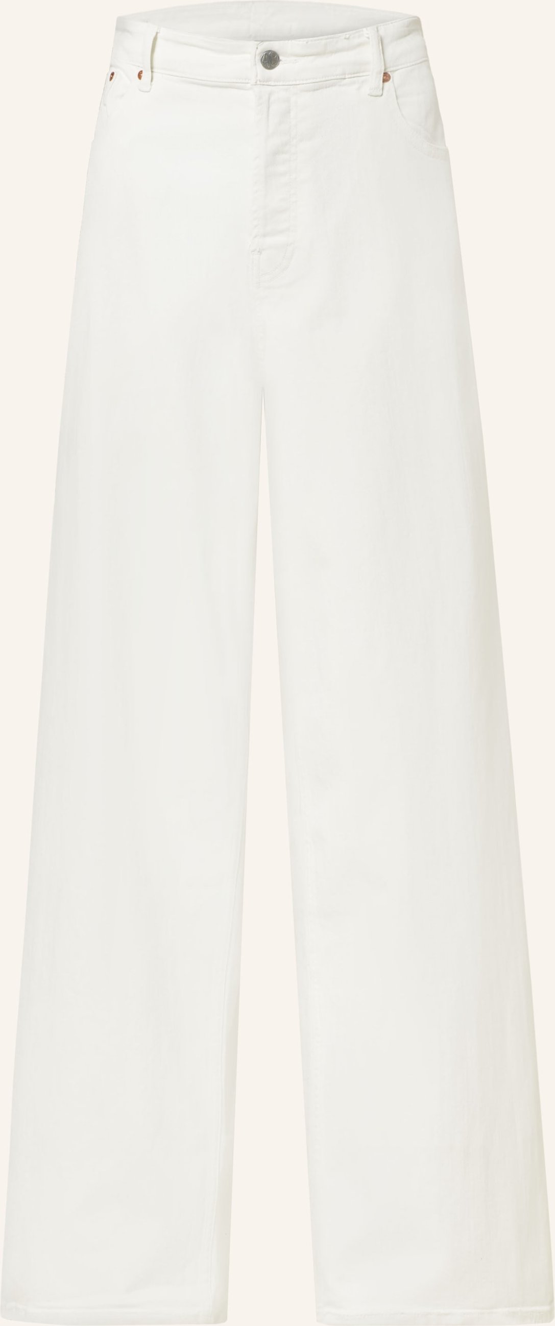 Ag Jeans Wide Leg Jeans Maxi weiss