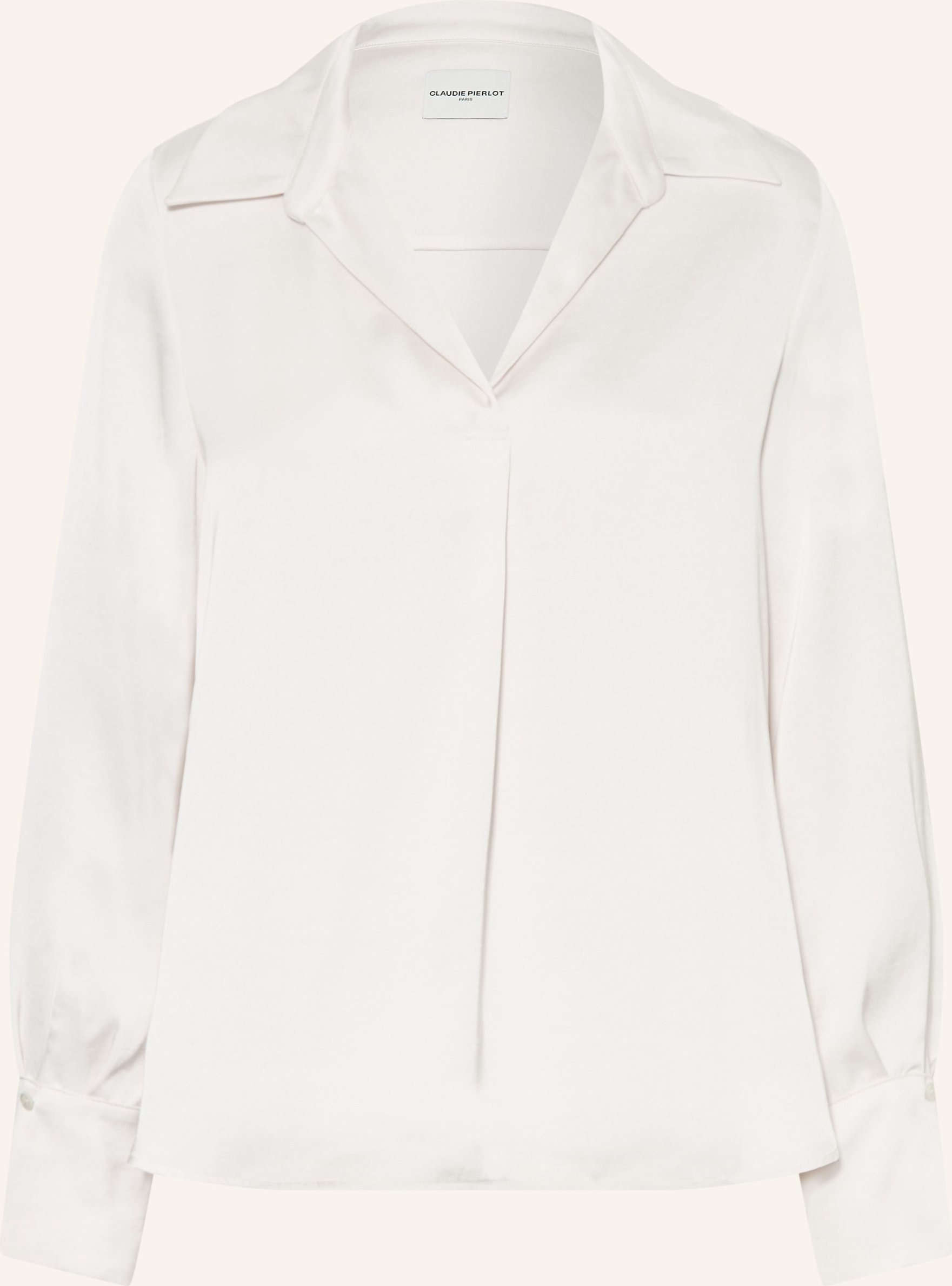 Claudie Pierlot Blusenshirt Aus Satin weiss