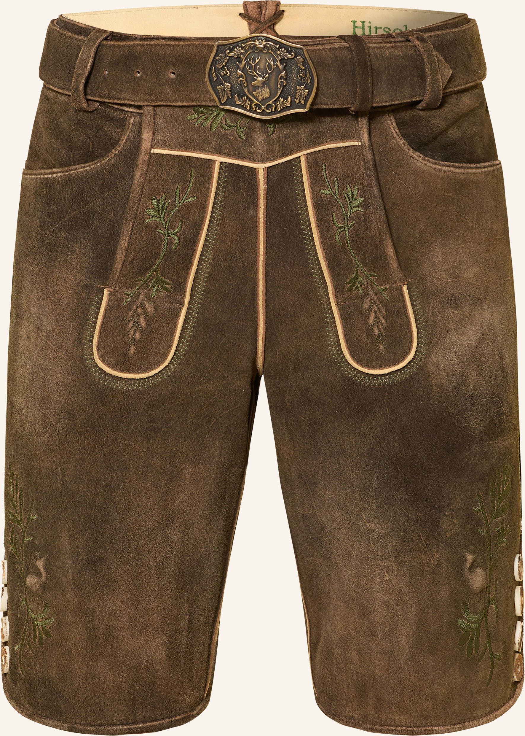 Hirscher Lederhose Burghausen braun