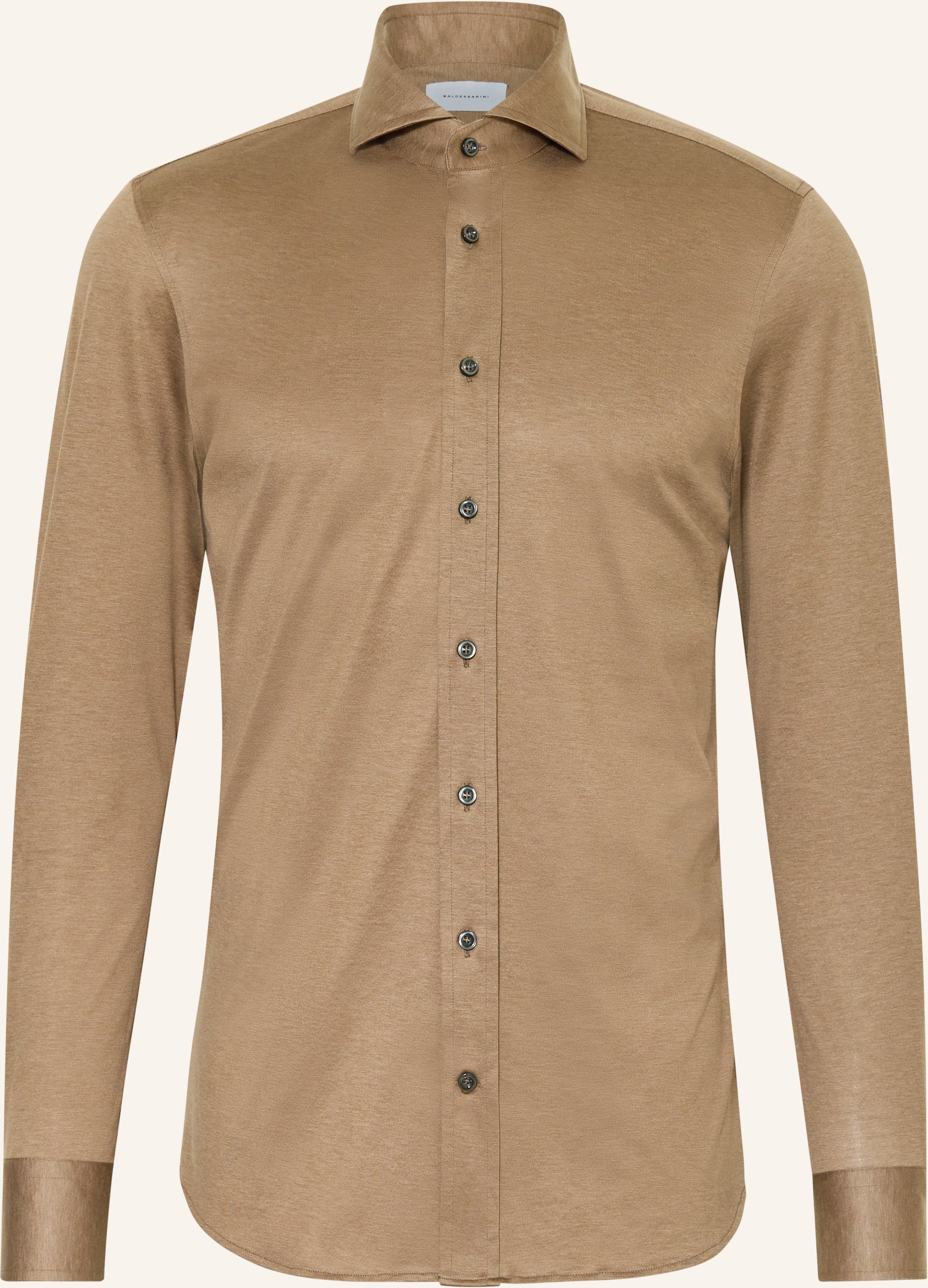 Baldessarini Jerseyhemd Hugh Slim Fit braun