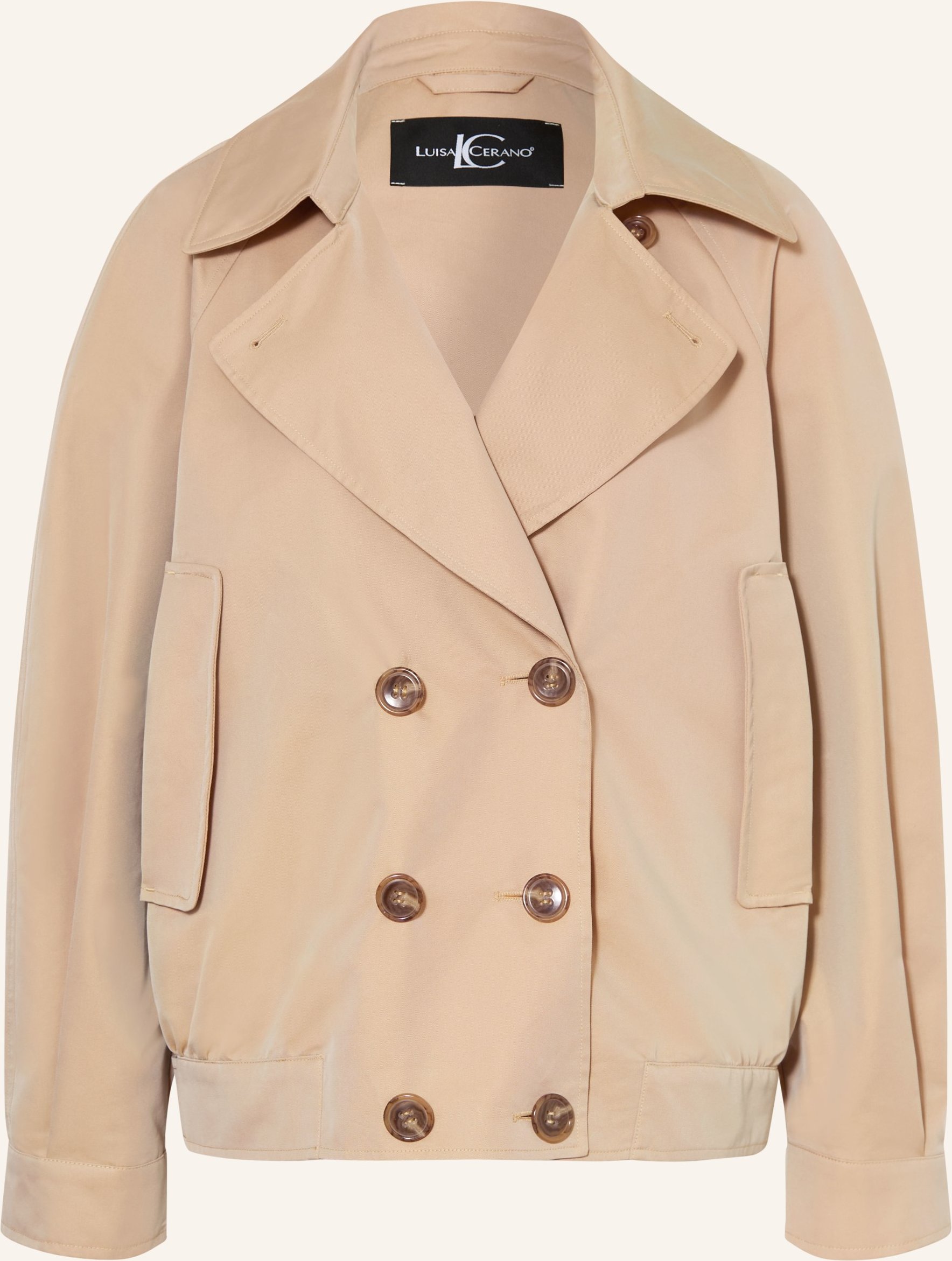 Luisa Cerano Trench-Jacke beige