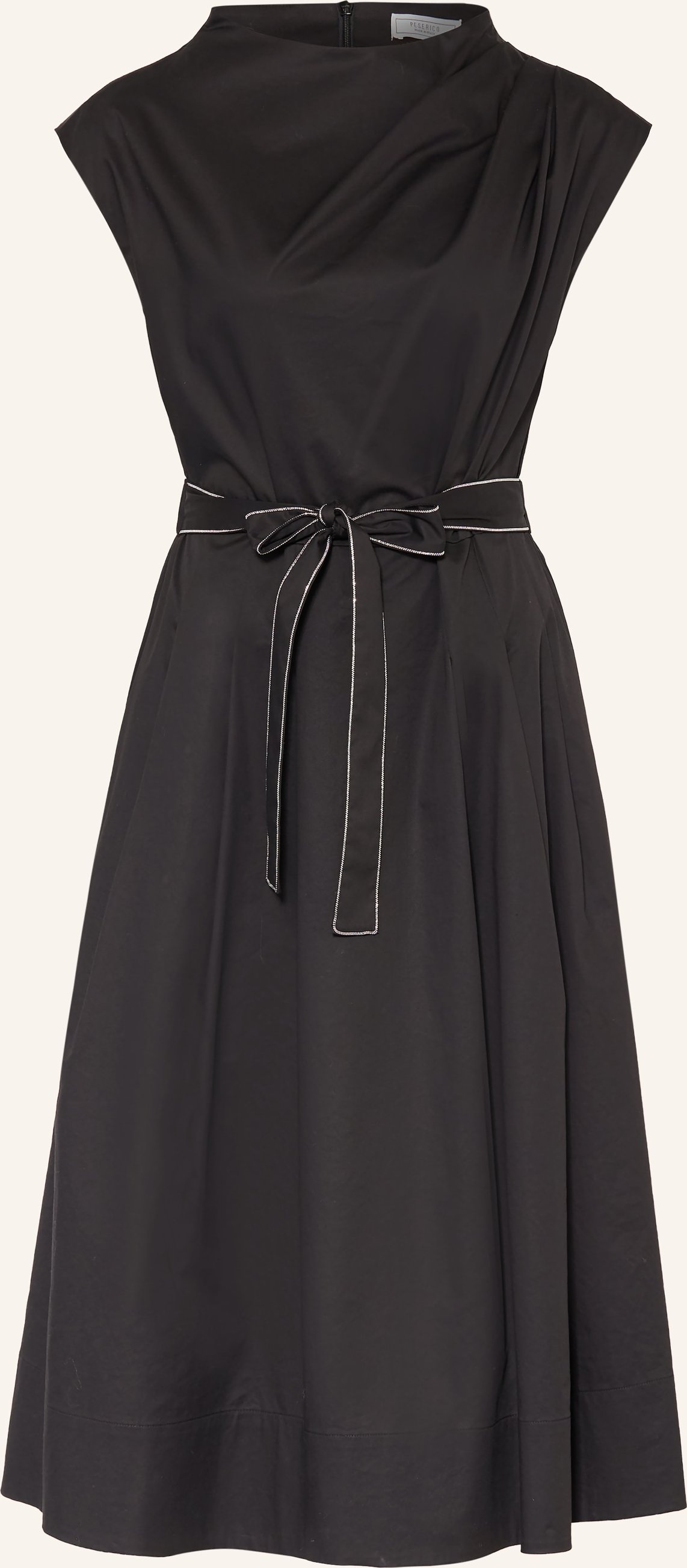Peserico Kleid Mit Schmucksteinen schwarz