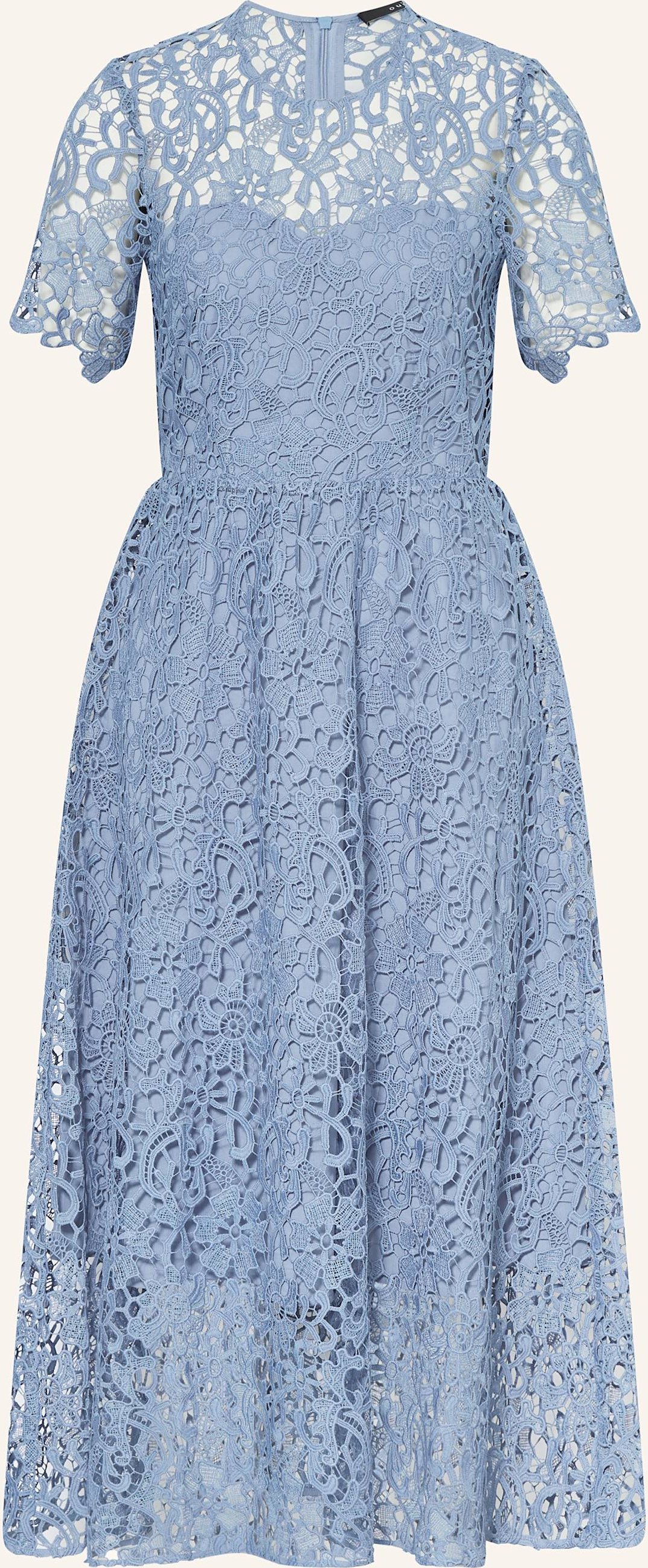 Oui Spitzenkleid blau