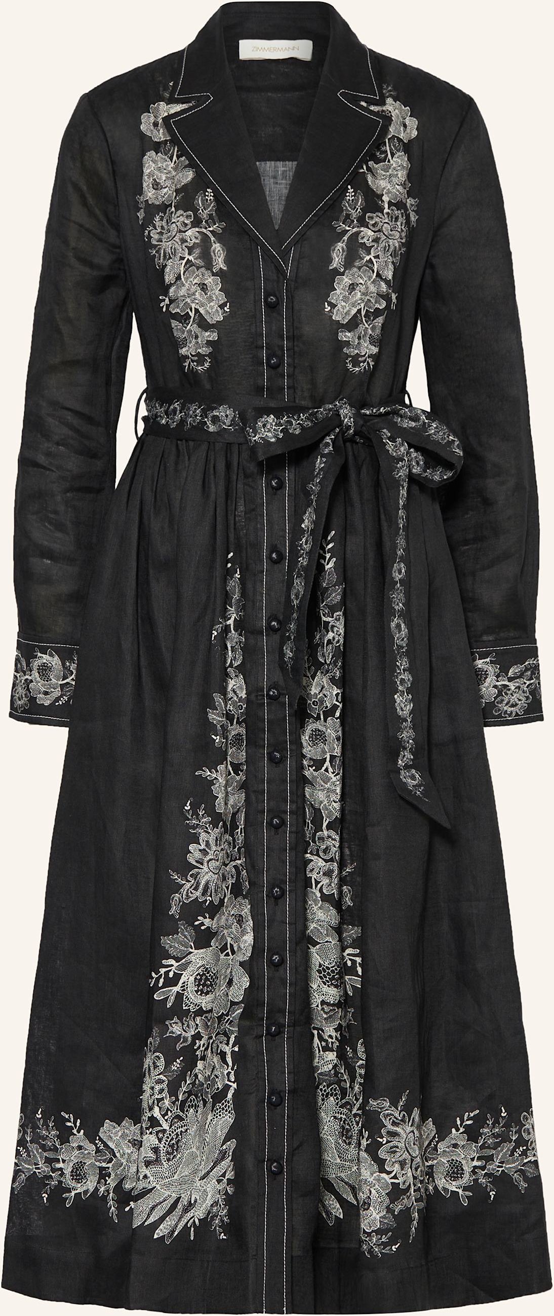 Zimmermann Leinenkleid schwarz