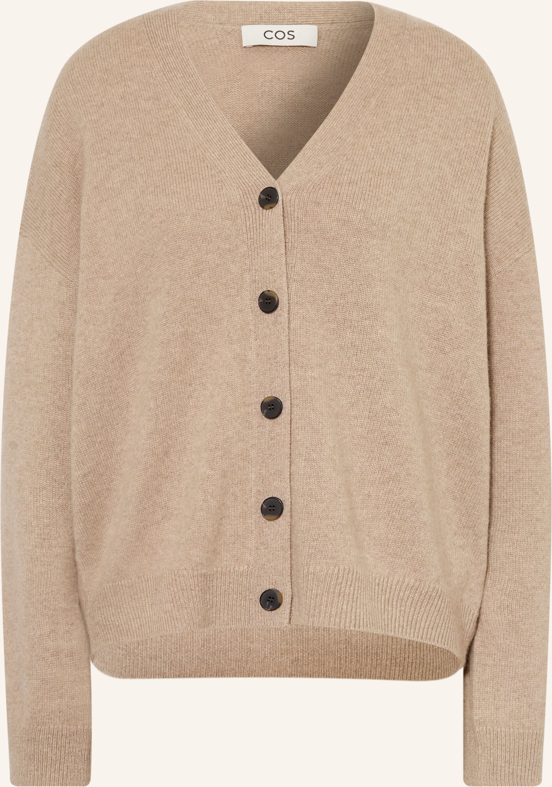 Cos Strickjacke Aus Cashmere beige