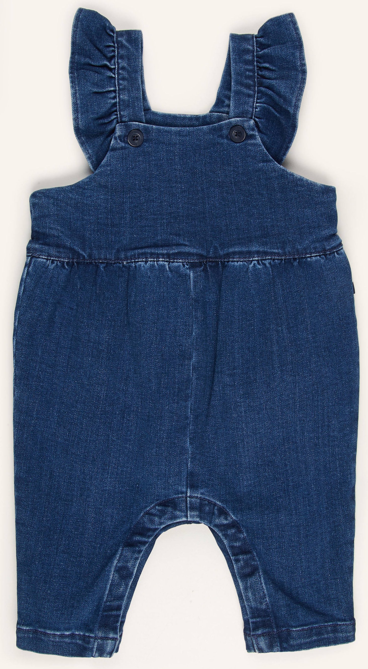 Petit Bateau Jeans-Latzhose blau