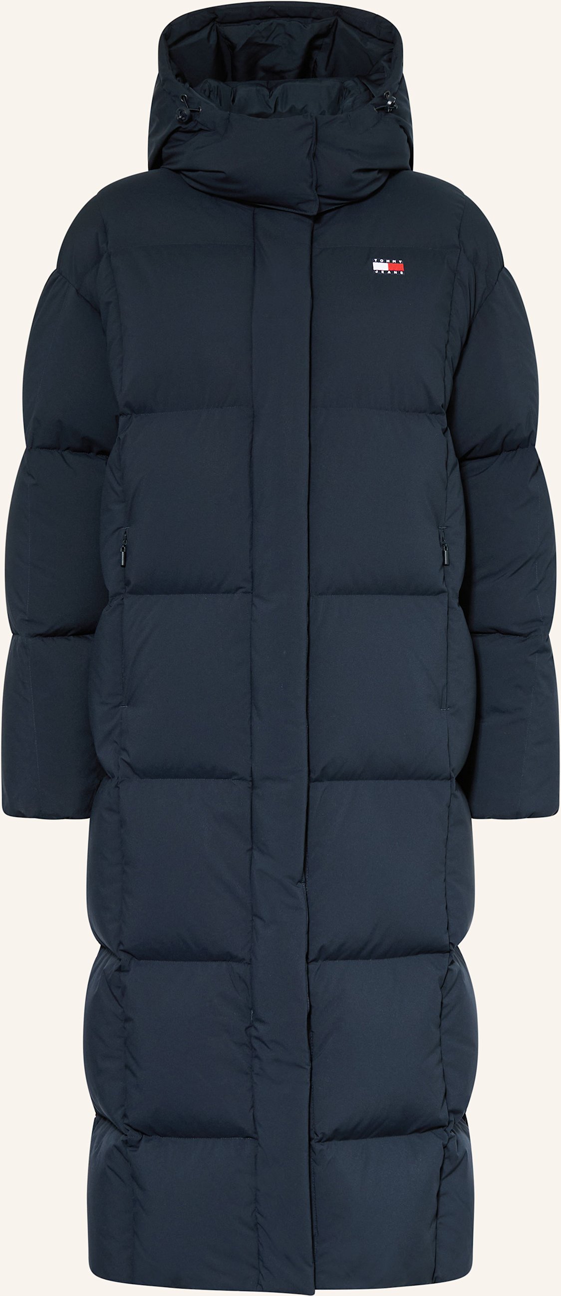 Tommy Jeans Daunenmantel Alaska Grid blau