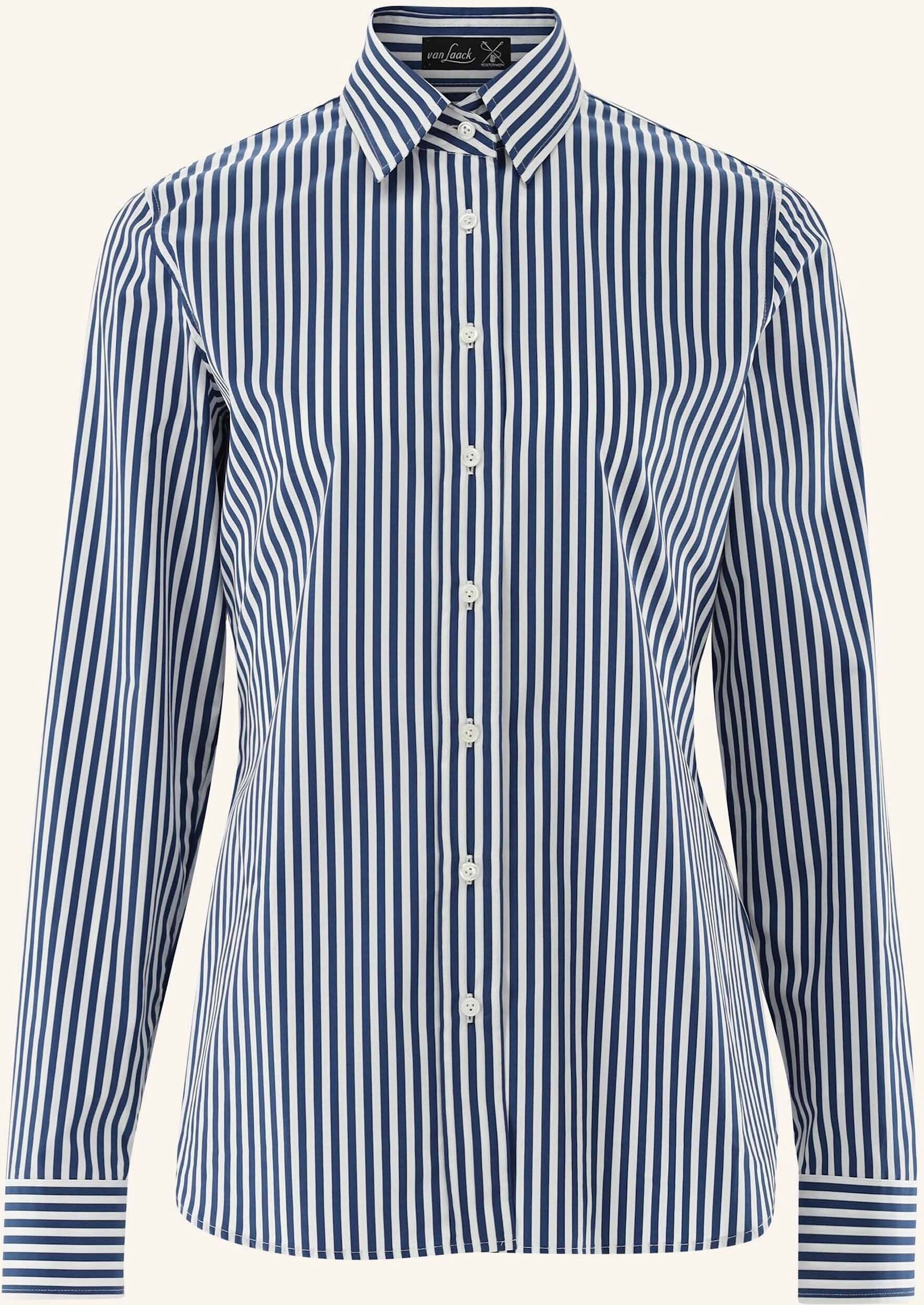 Van Laack Bluse Modern Fit blau