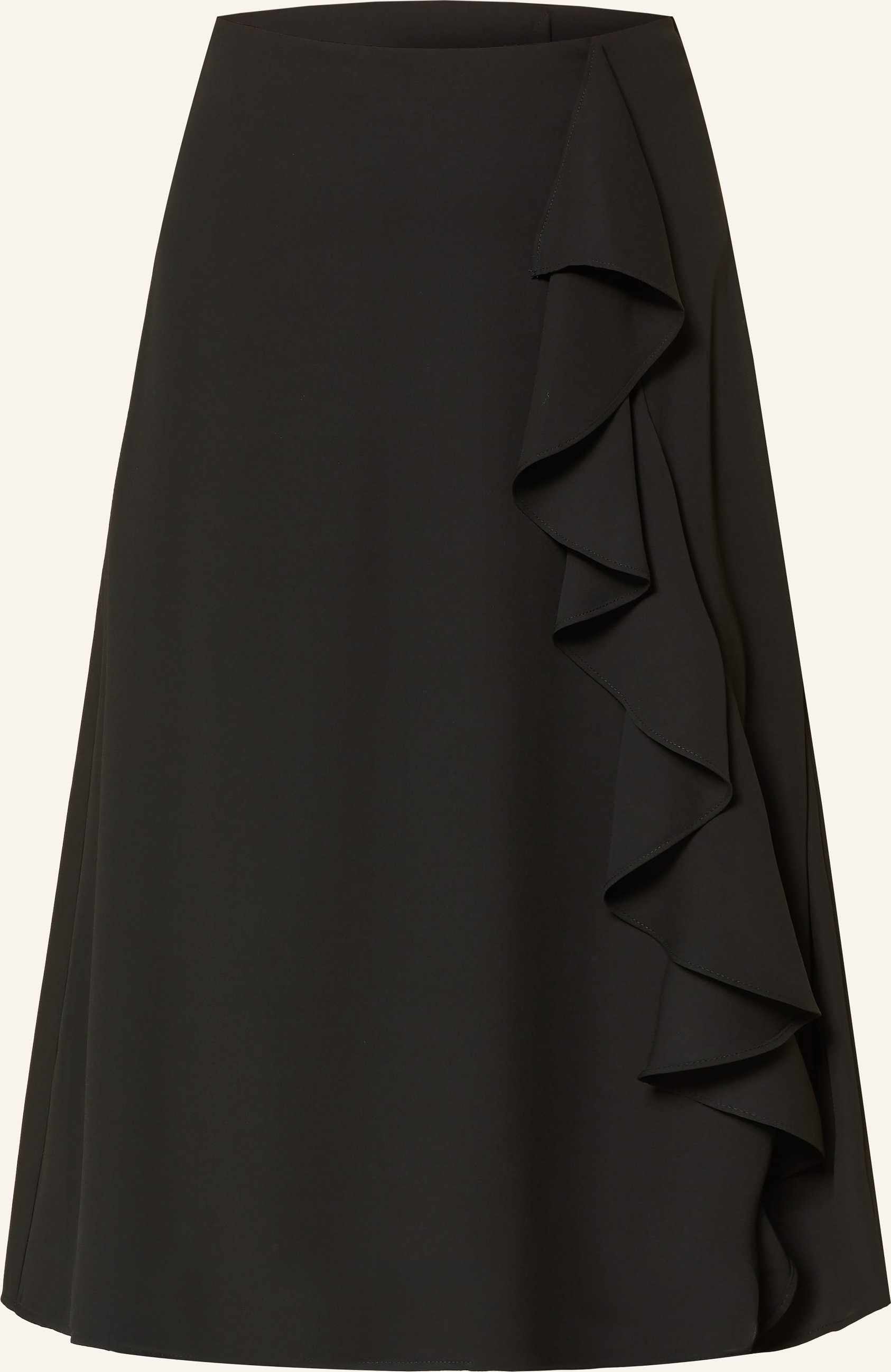 Comma Rock Mit Volants schwarz