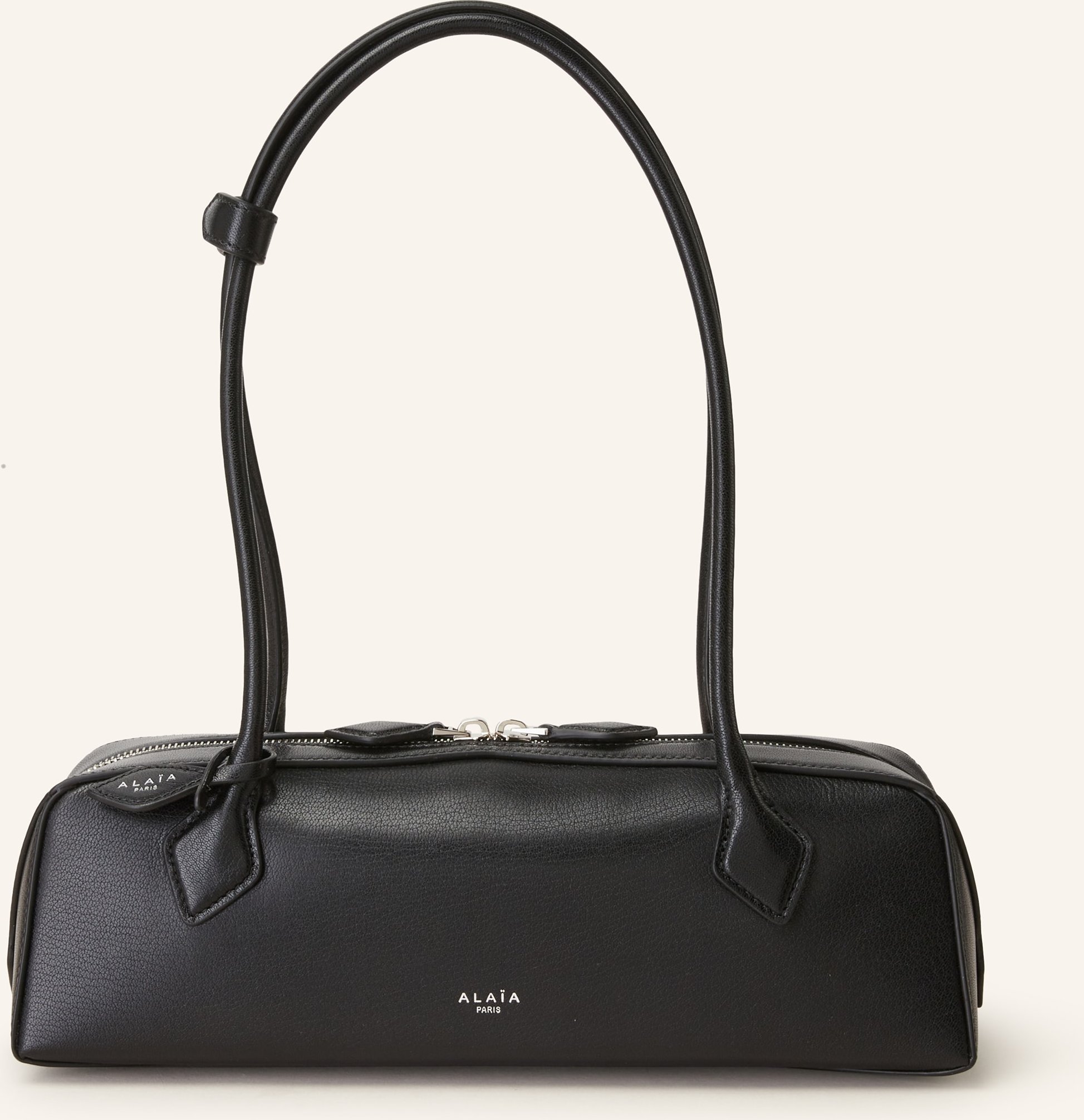 Alaïa Schultertasche Le Teckel Medium schwarz