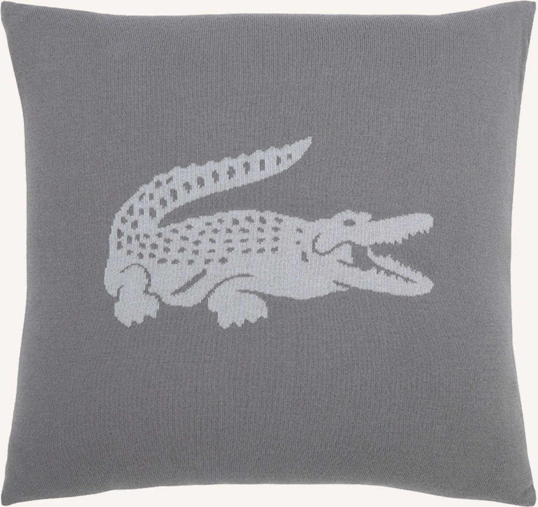 Lacoste Dekokissenhülle Lreflet grau