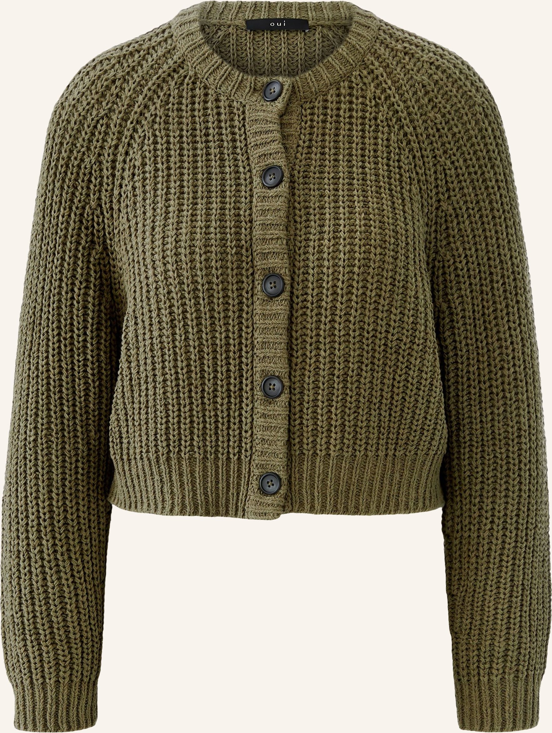 Oui Strickjacke gruen