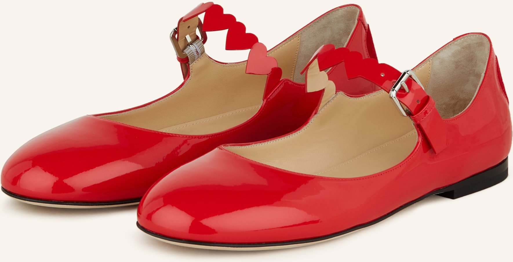 Thumbnail - Mach & Mach Mary-Jane-Ballerinas rot