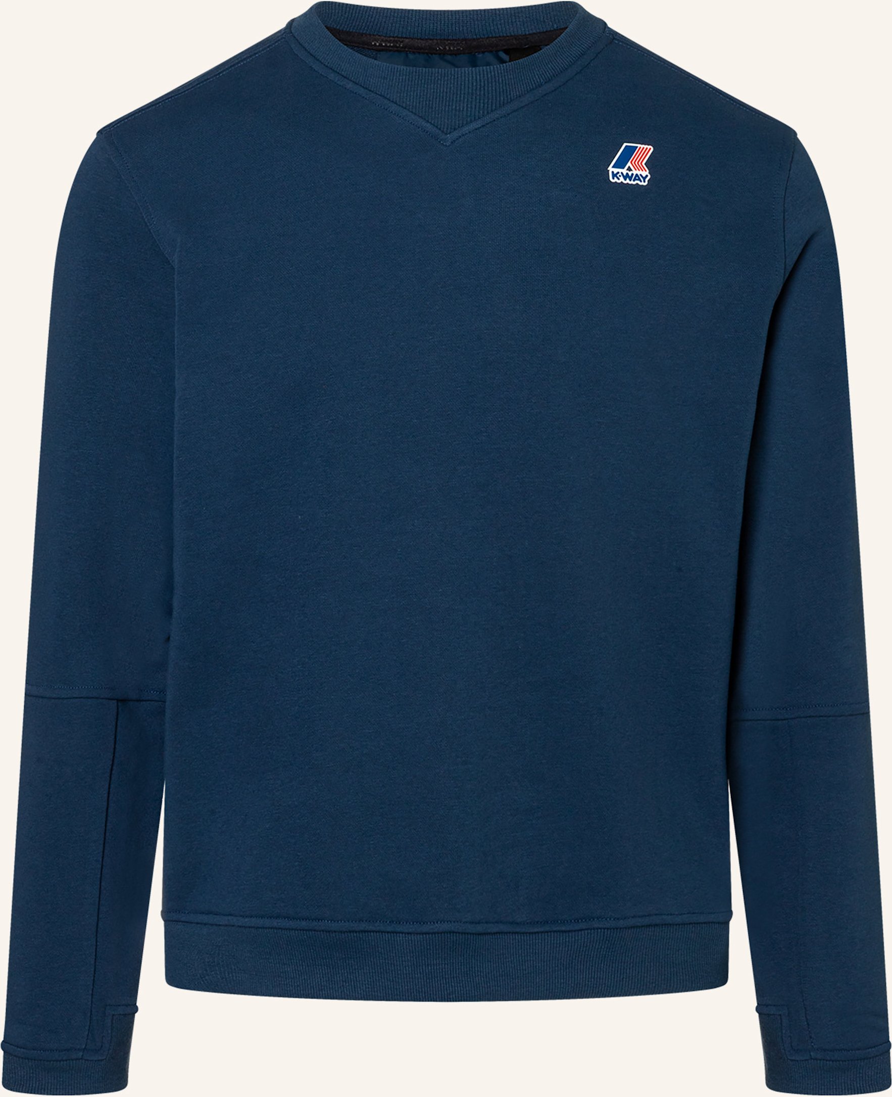 K-Way Sweatshirt Nael Poly Cotton blau